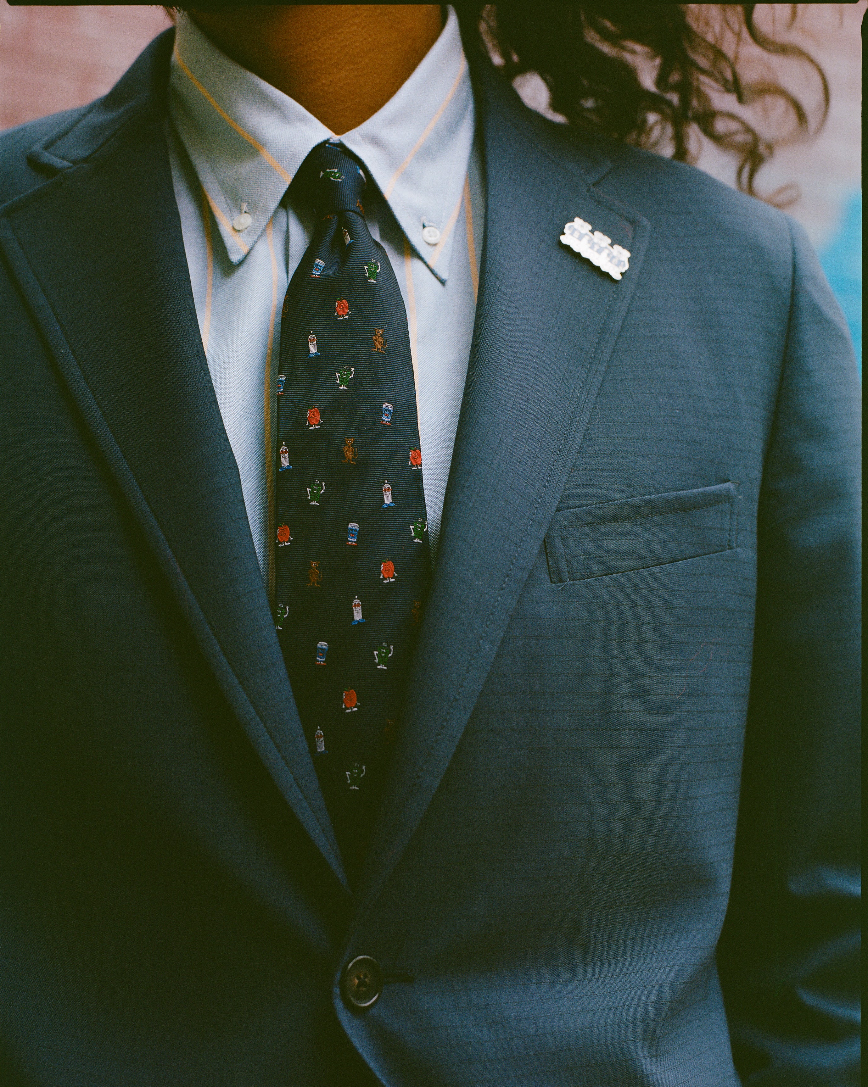 J. Press x Only NY Made-in-USA Navy Homies of NY Tie