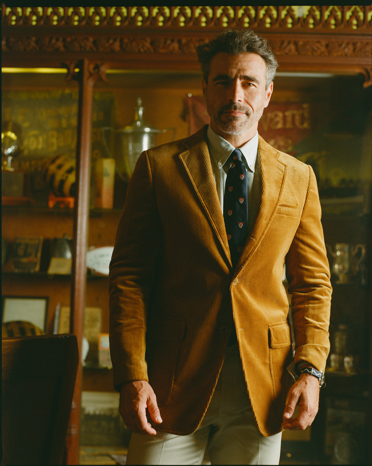 Made-in-USA Golden Tan Cotton Corduroy Sport Coat