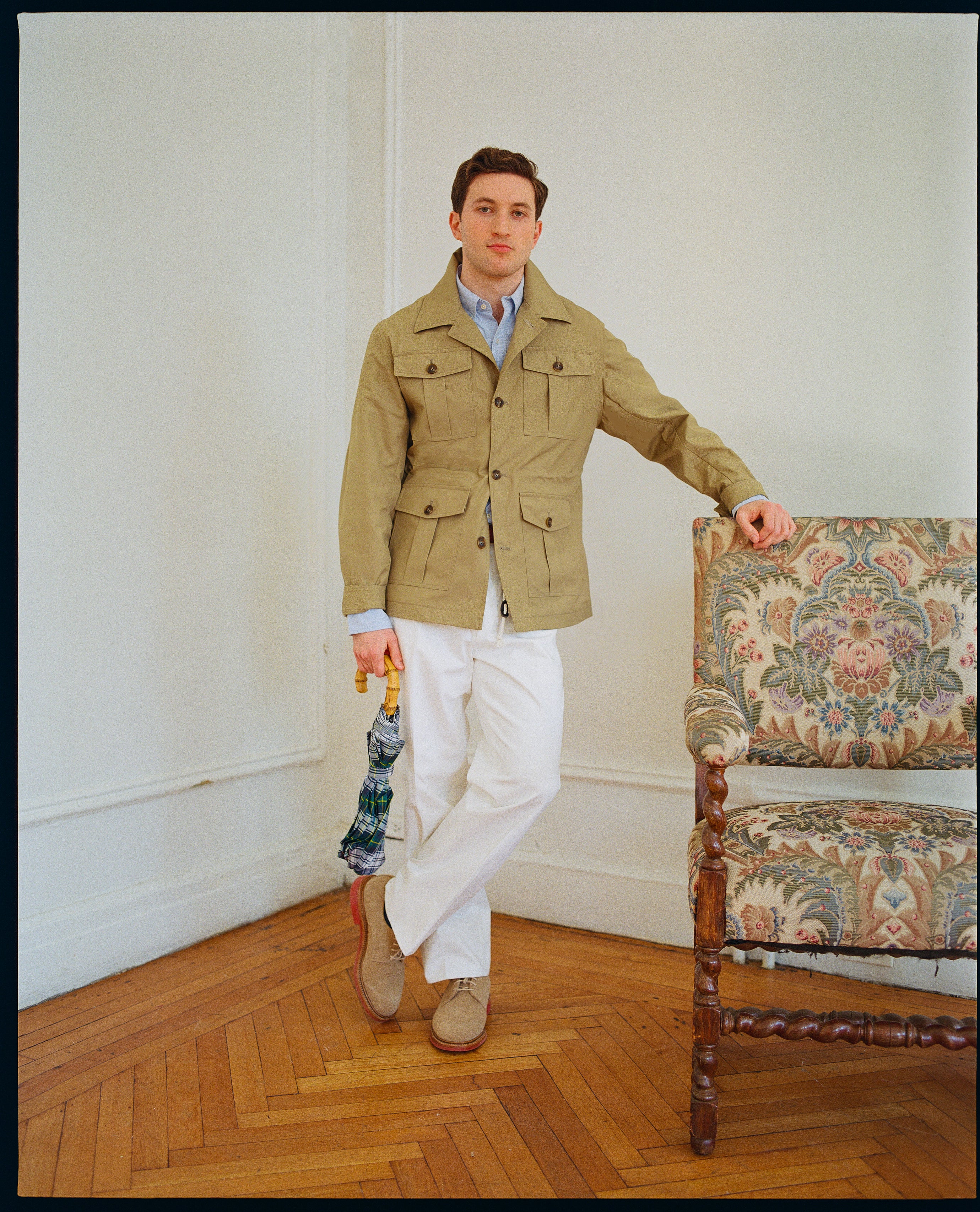 Made-in-England Cotton Safari Jacket