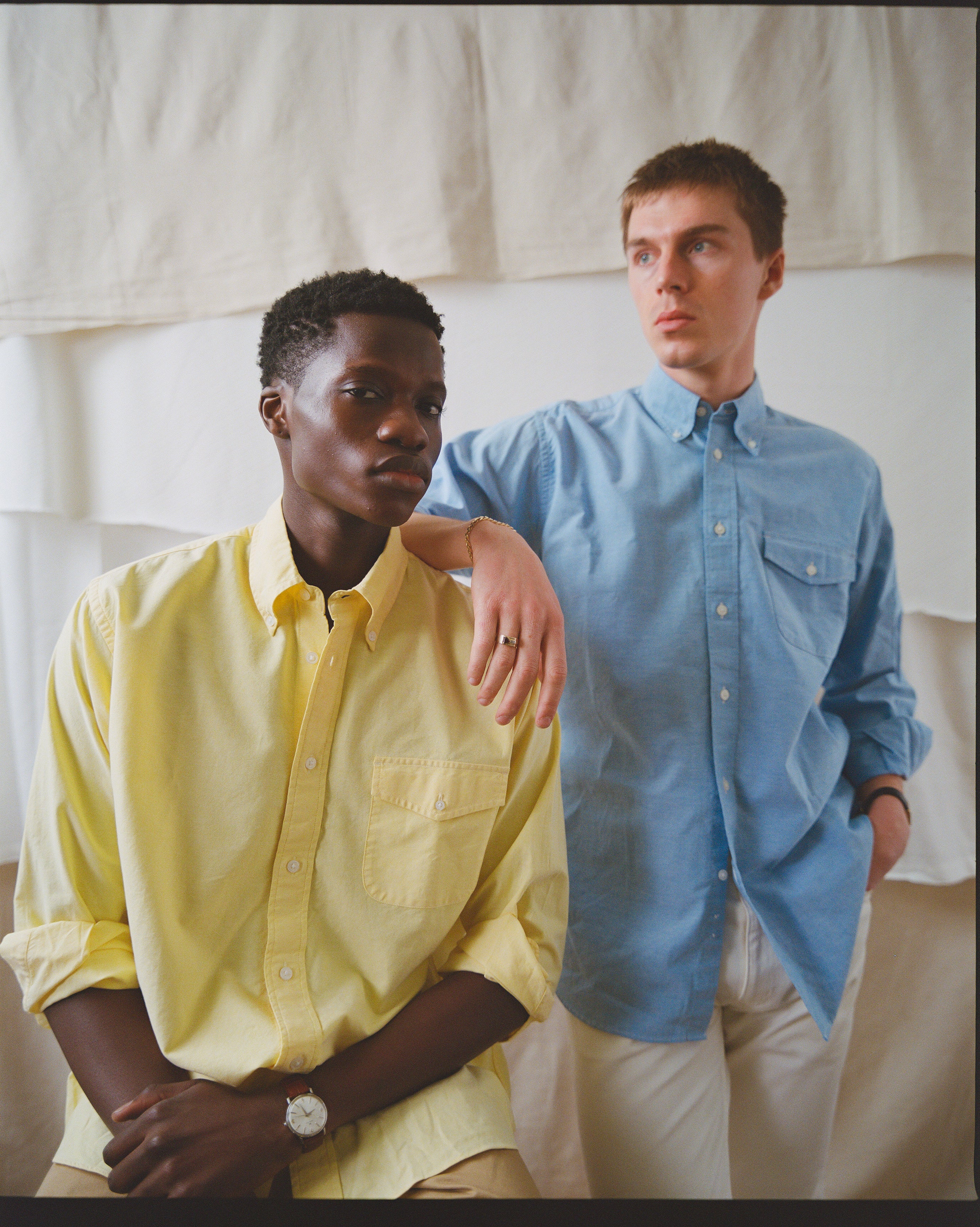 Yellow Zephyr Oxford Shirt - Trim Fit