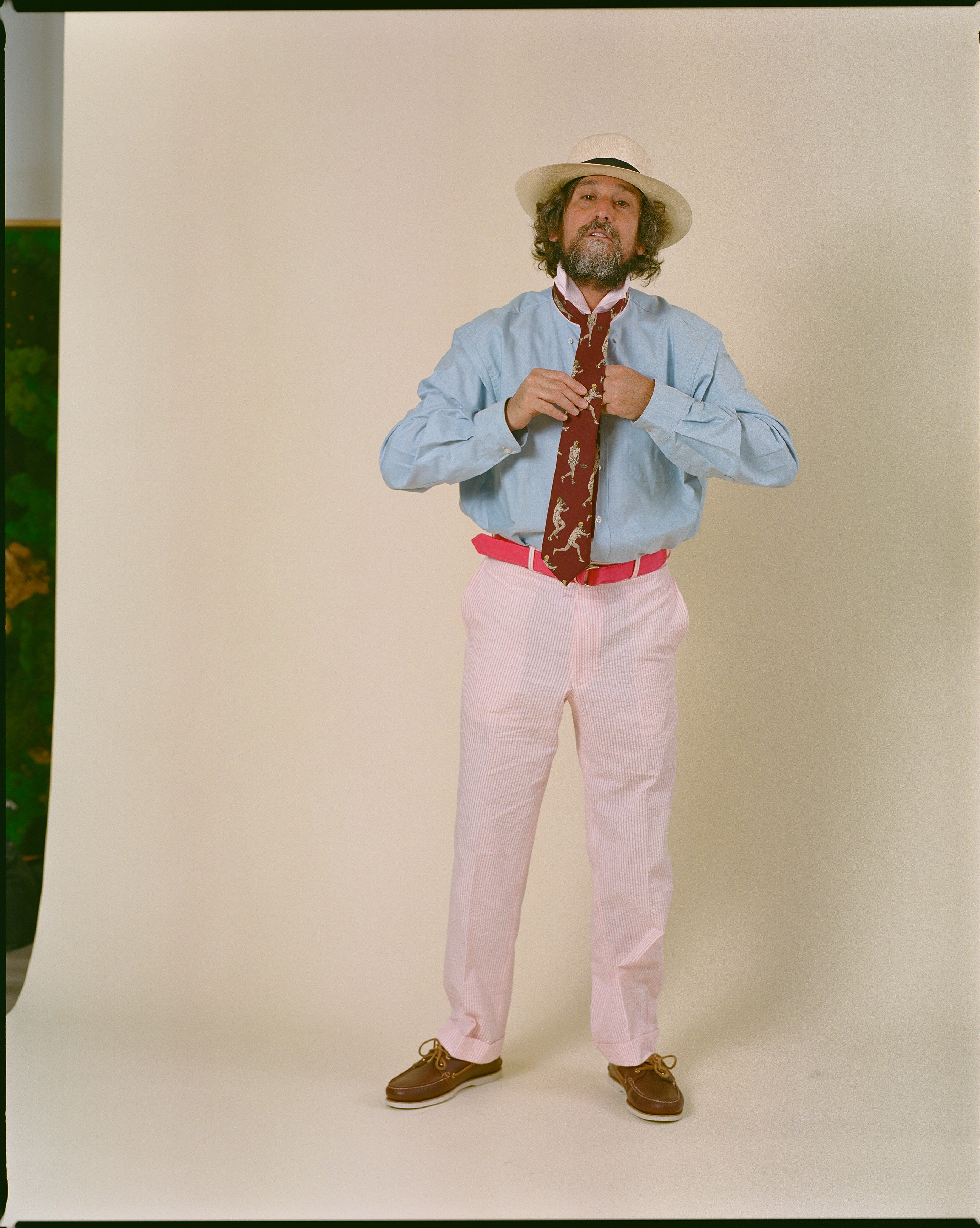Made-in-USA Mister Mort Burgundy Tennis Tie