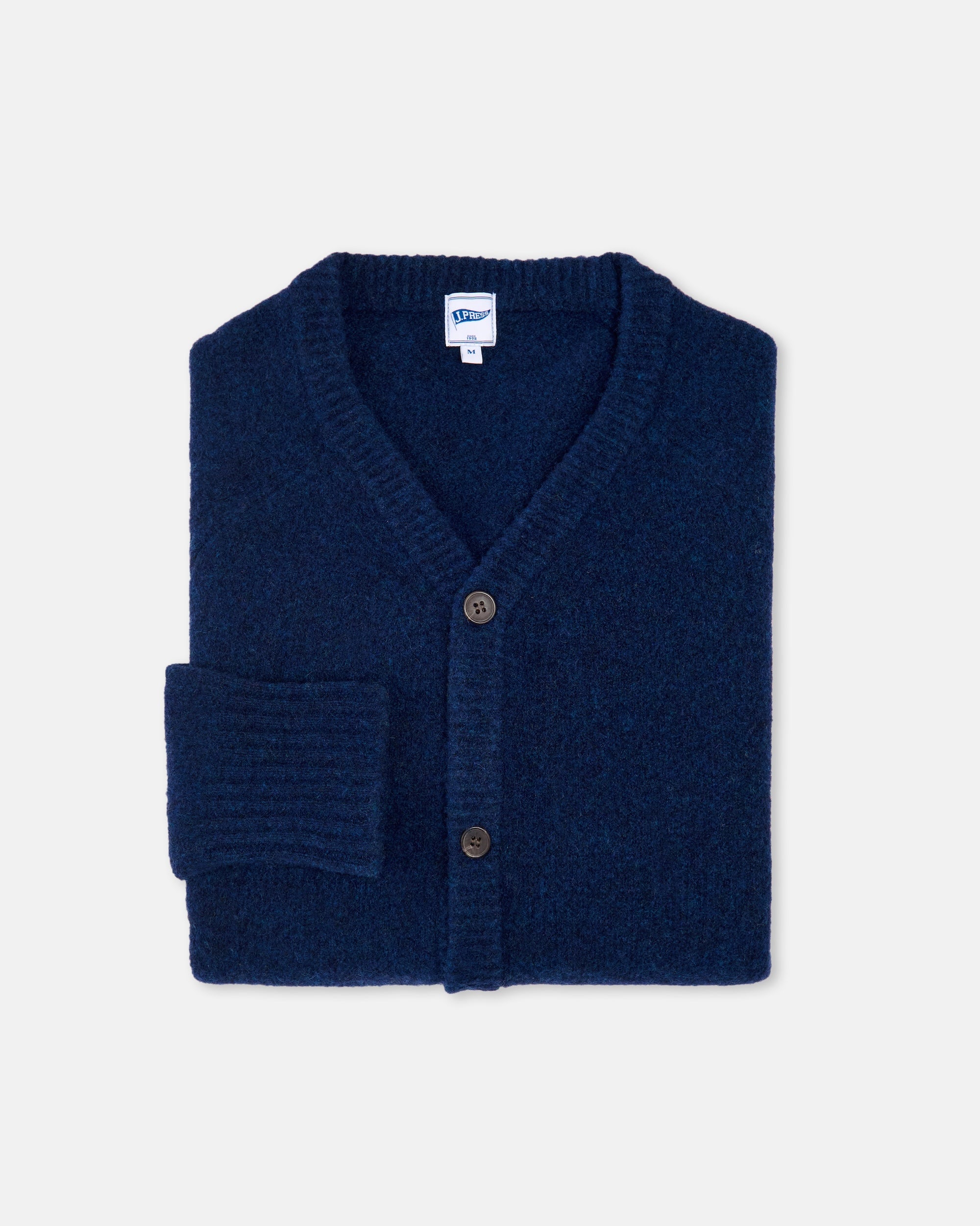 Navy Cardigan Sweater - Trim Fit