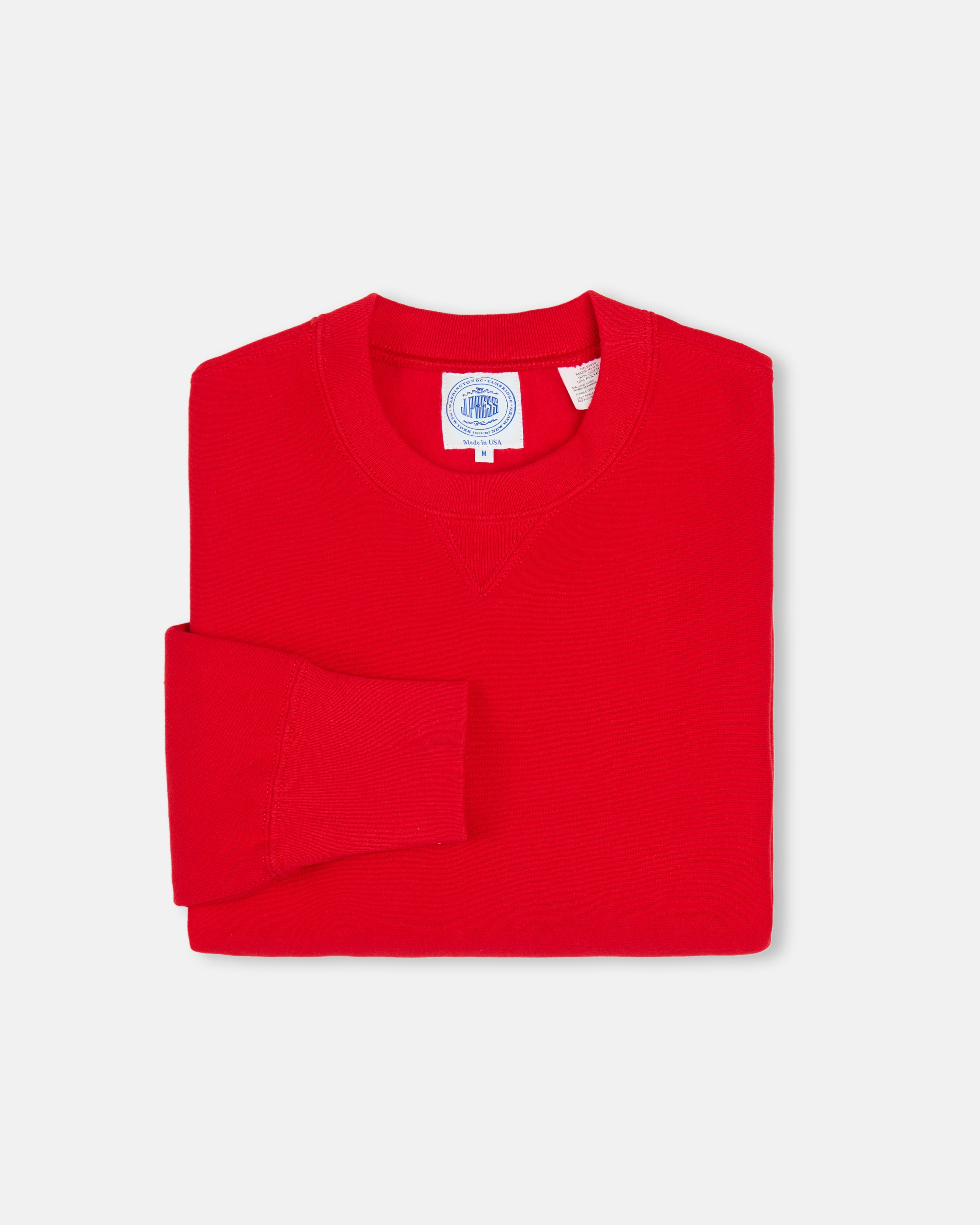 Made-in-USA Red Heavyweight Sweatshirt