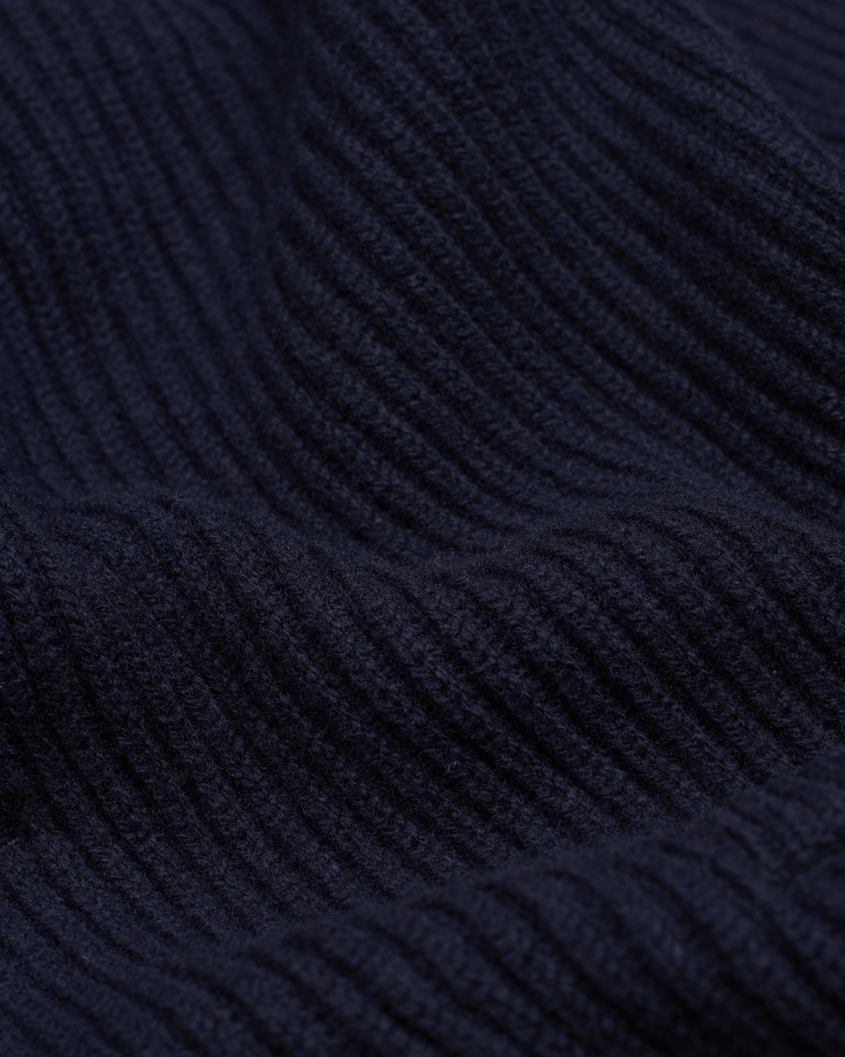 Made-in-Scotland Navy Cashmere Shawl Collar Cardigan