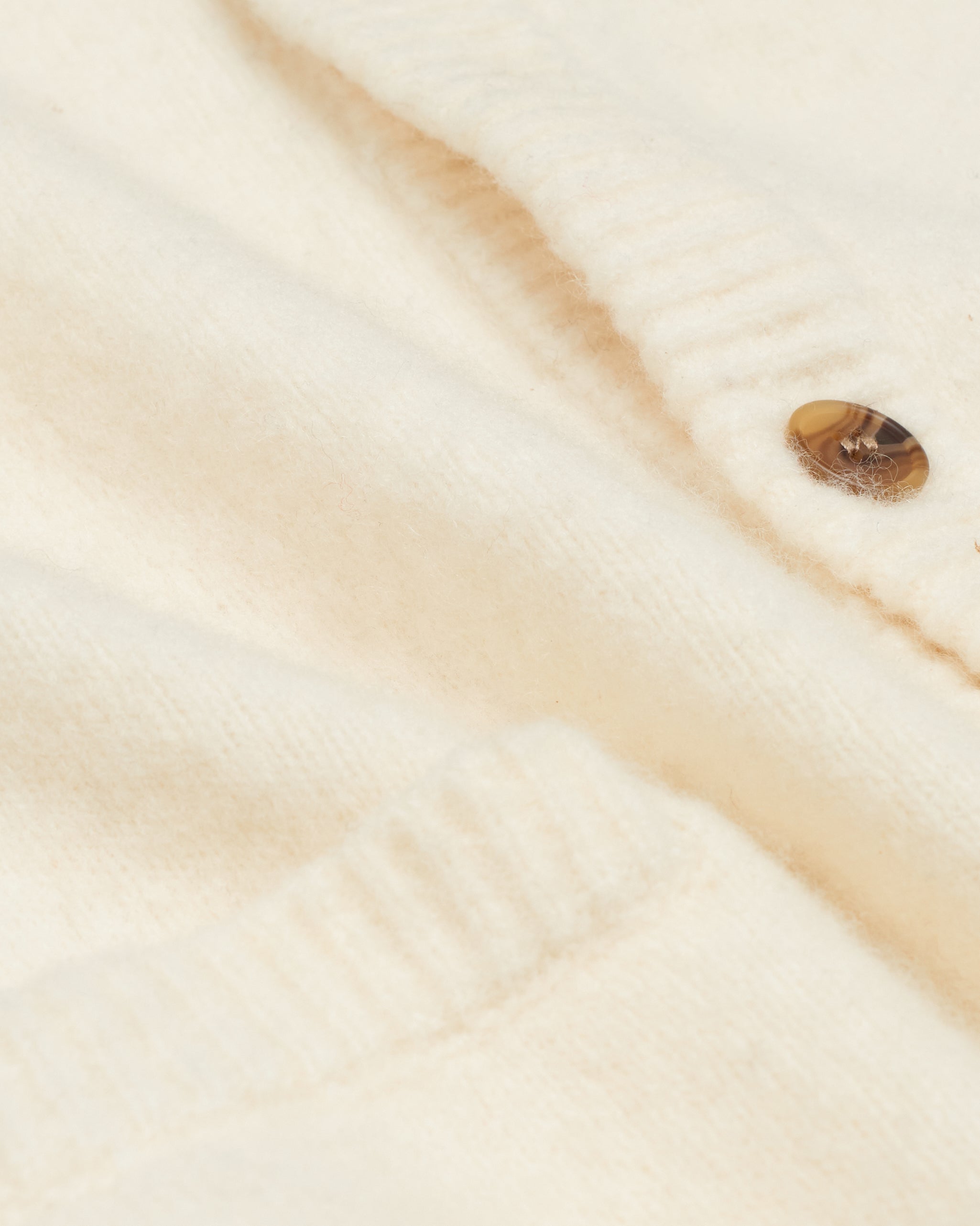 Cream Cardigan Sweater - Trim Fit