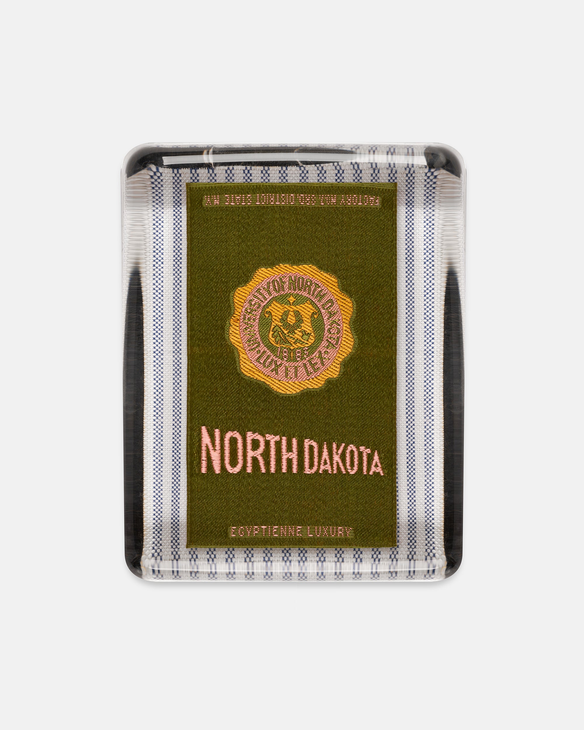 University Of North Dakota Silk Paperweight