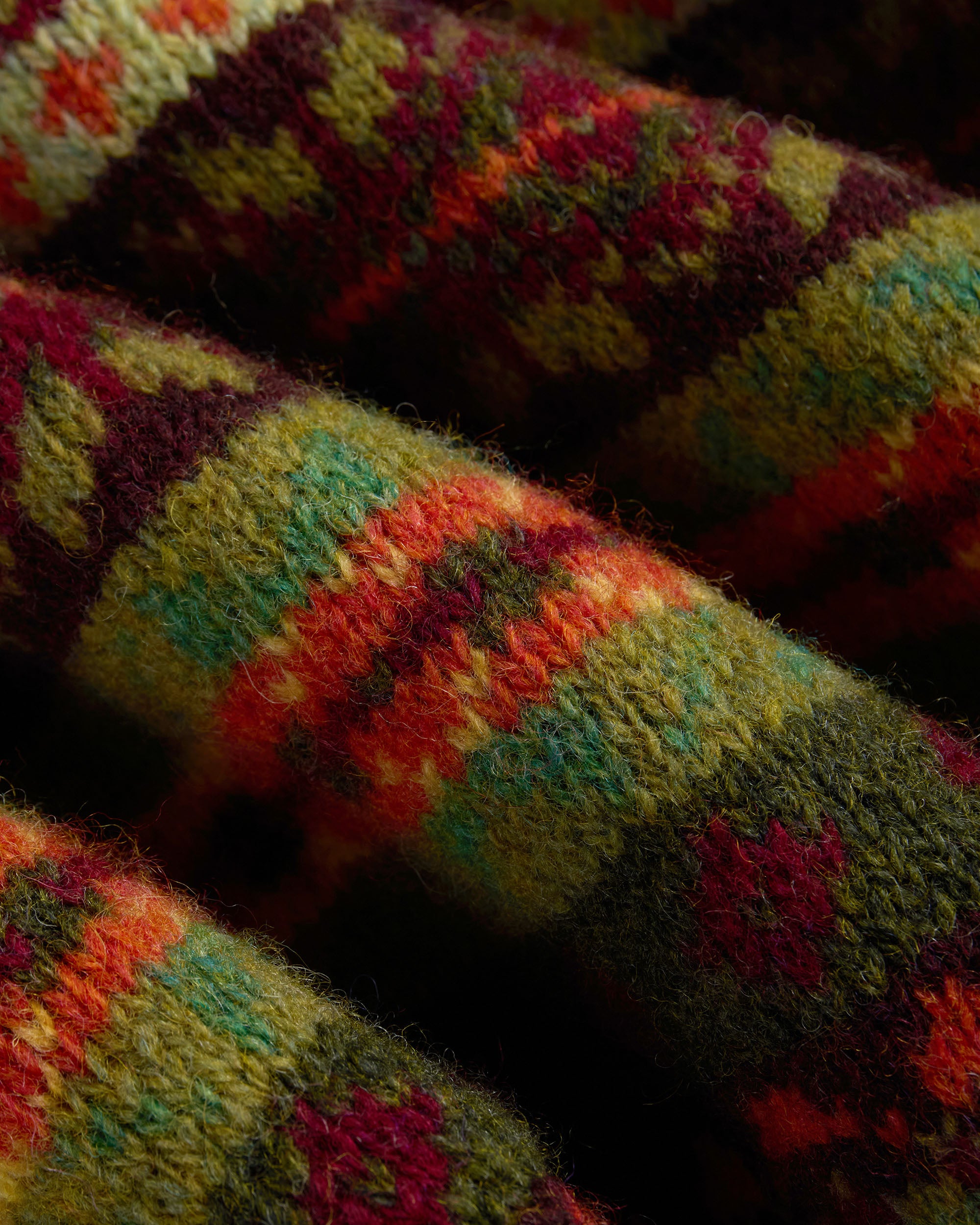 Made-in-Scotland Green Fair Isle Vest