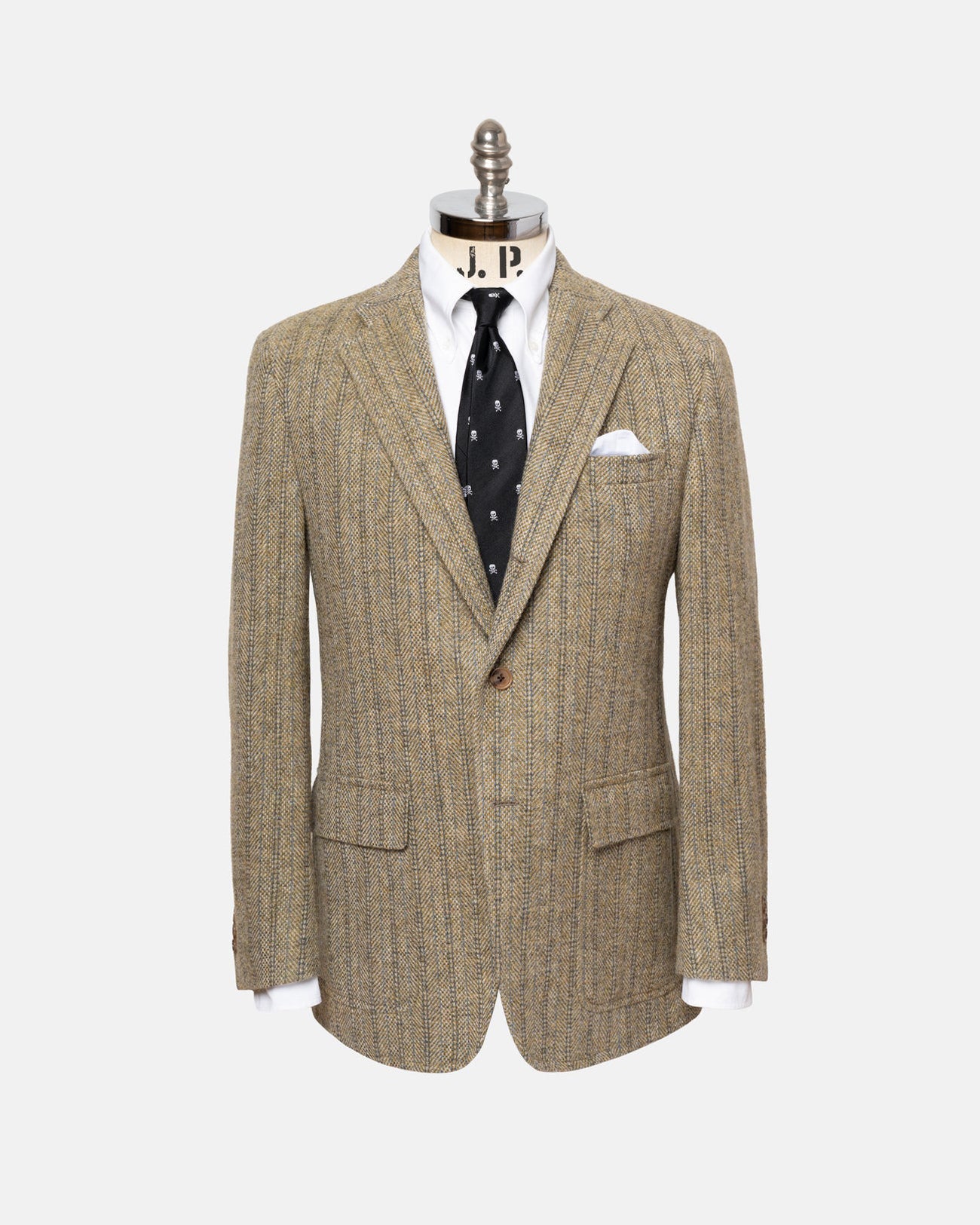 Made-in-USA Magee Donegal Mist Tan Barley Bone Sport Coat