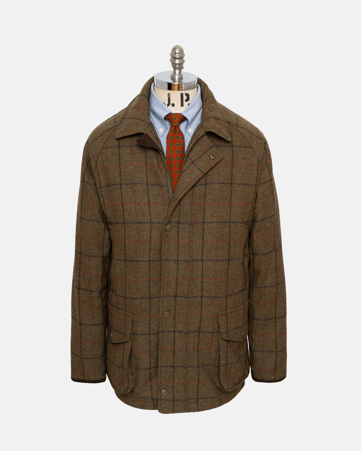 Made-in-UK Thornproof Tattersall Tweed Field Coat