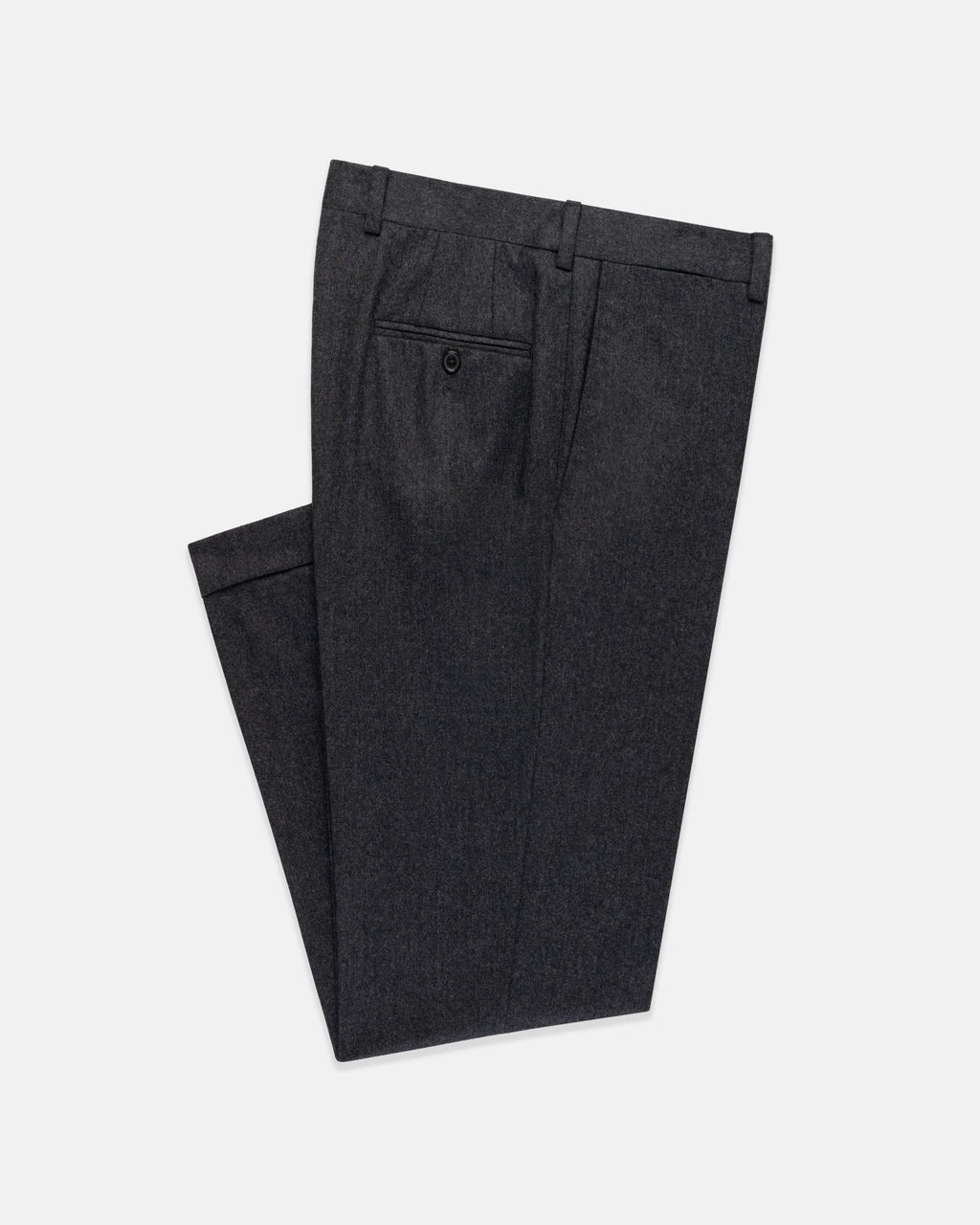 JEFFERY FLANNEL 2PLEATS TROUSER Soren Twill Cash Flannel Pants 