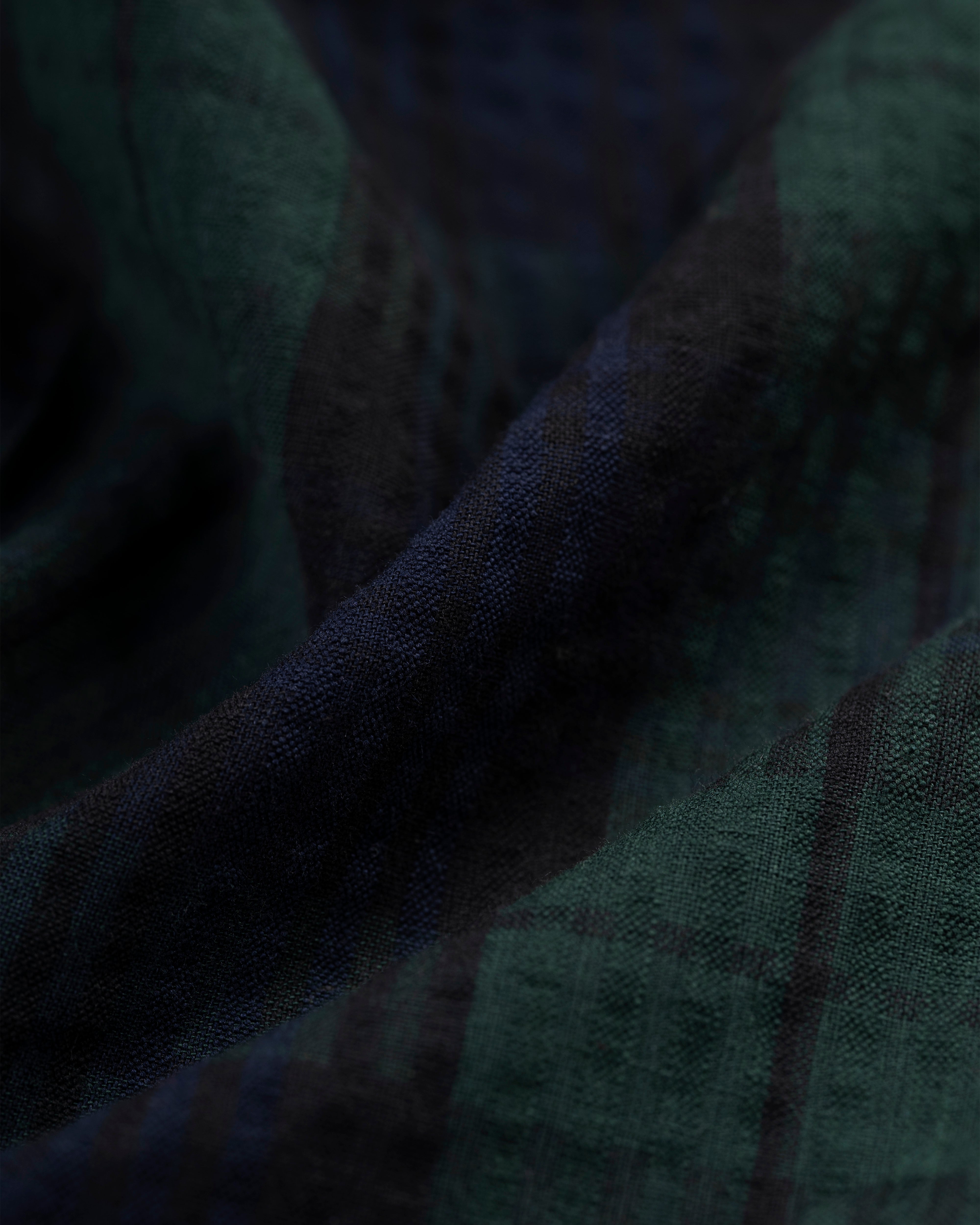 Made-in-USA Blackwatch Tartan Seersucker Trouser