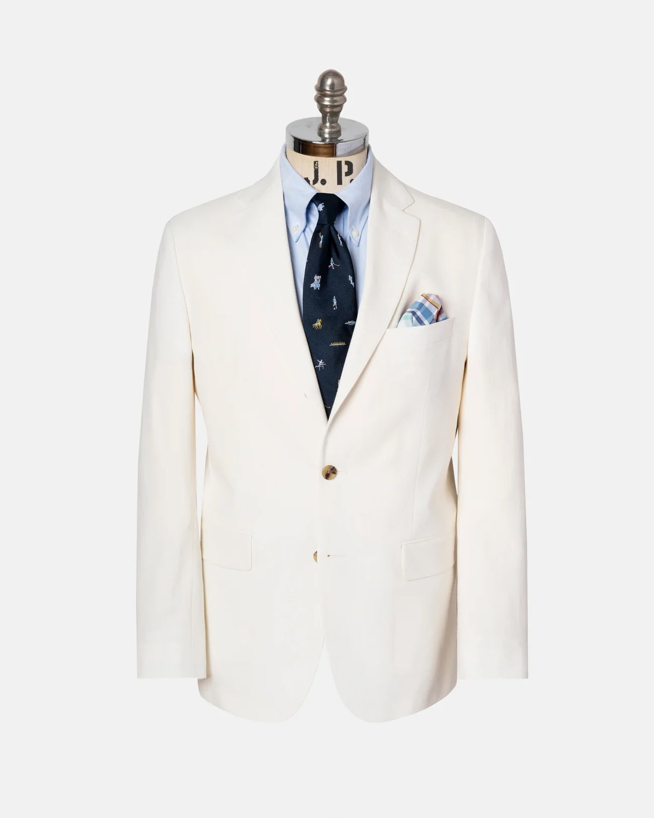 White Crash Linen Sport Coat