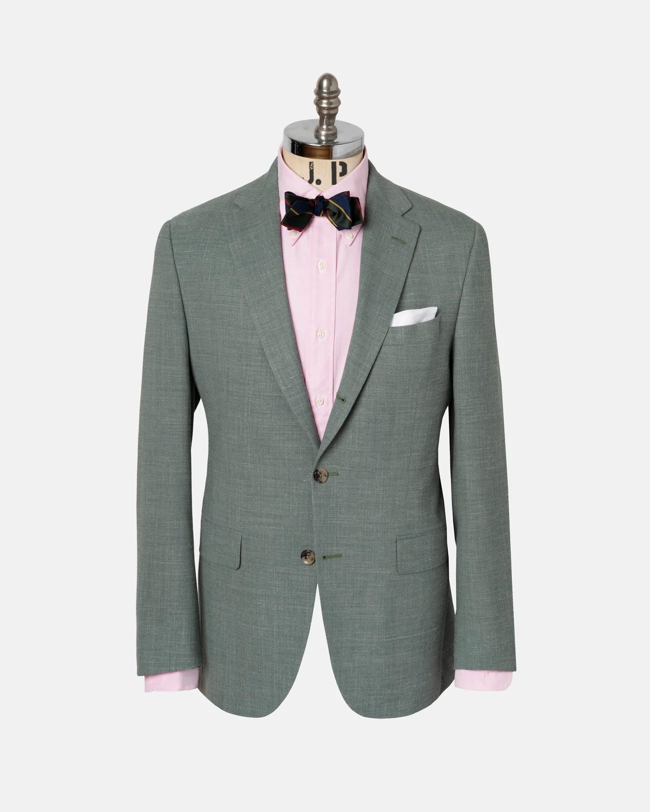 Dark Green Crash Linen Sport Coat