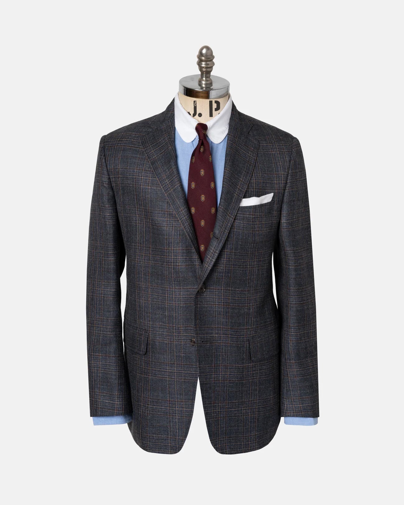 Made-in-USA Wool/Linen Plaid Sport Coat