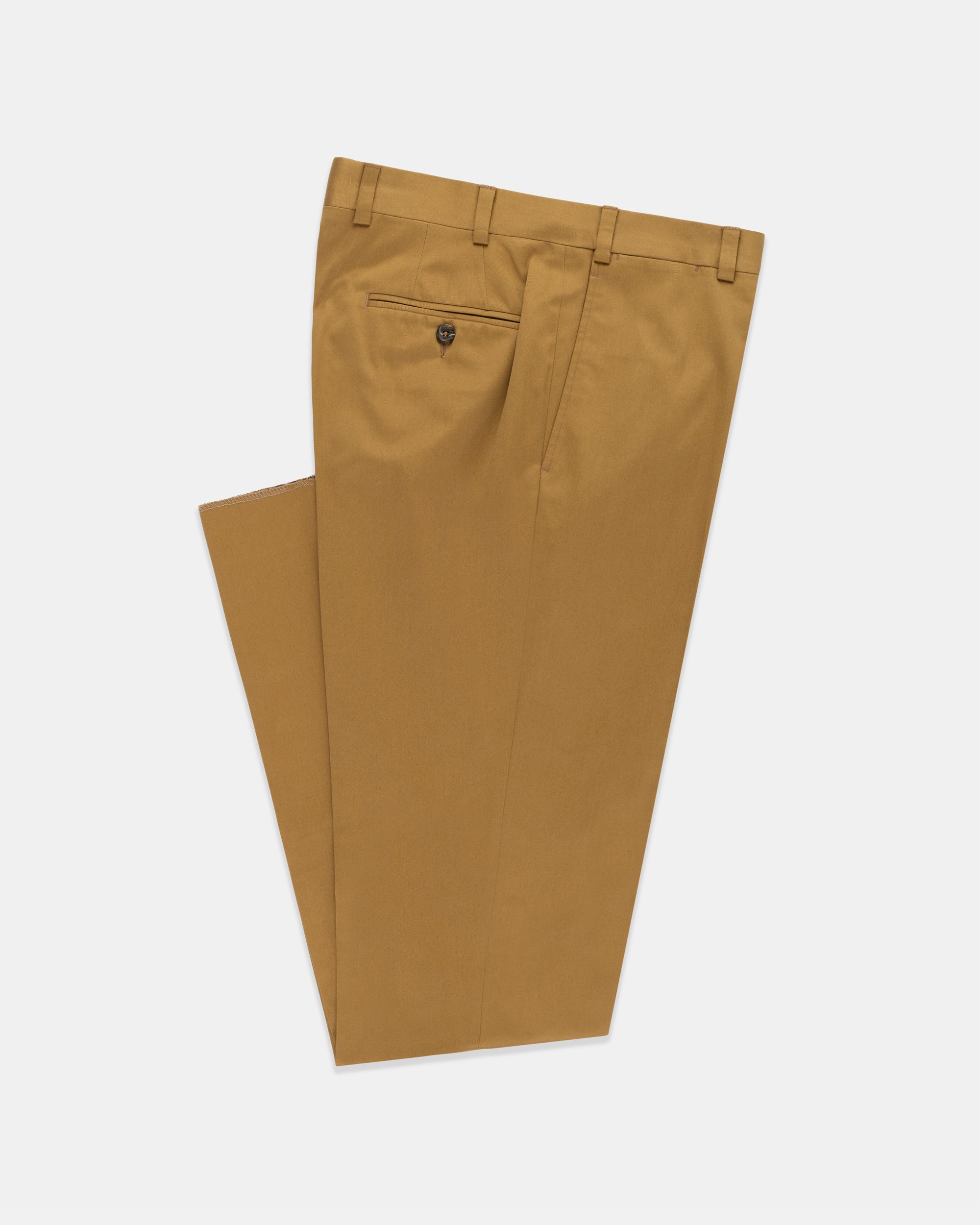 Made-in-Canada Dark Khaki Cotton Drill Cloth Trousers
