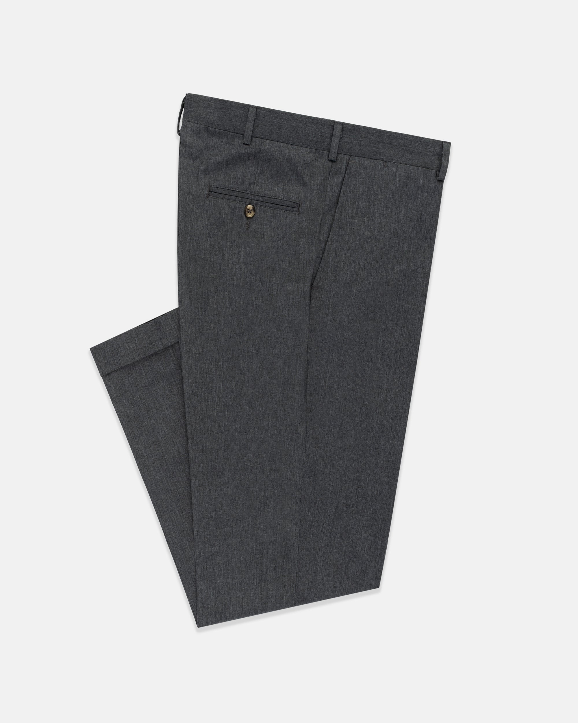 Poplin Classic Trousers - Charcoal | J. Press