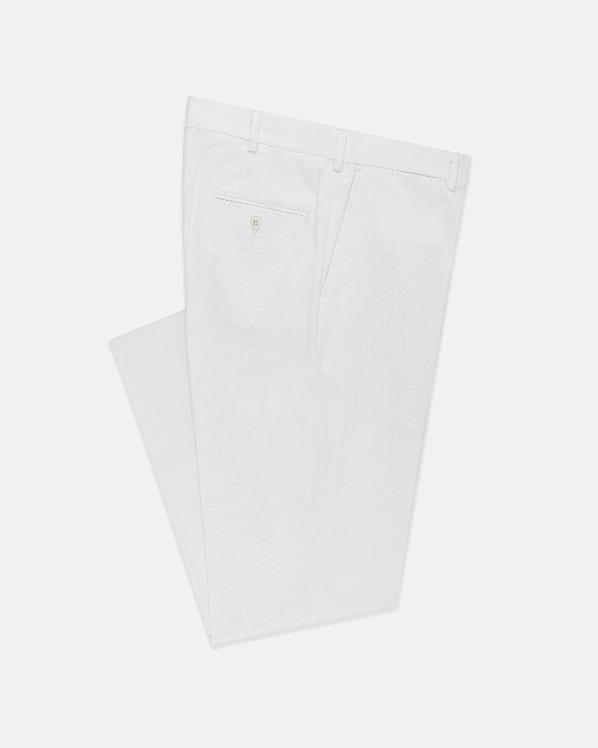 Made-in-USA White Cotton Duck Pant