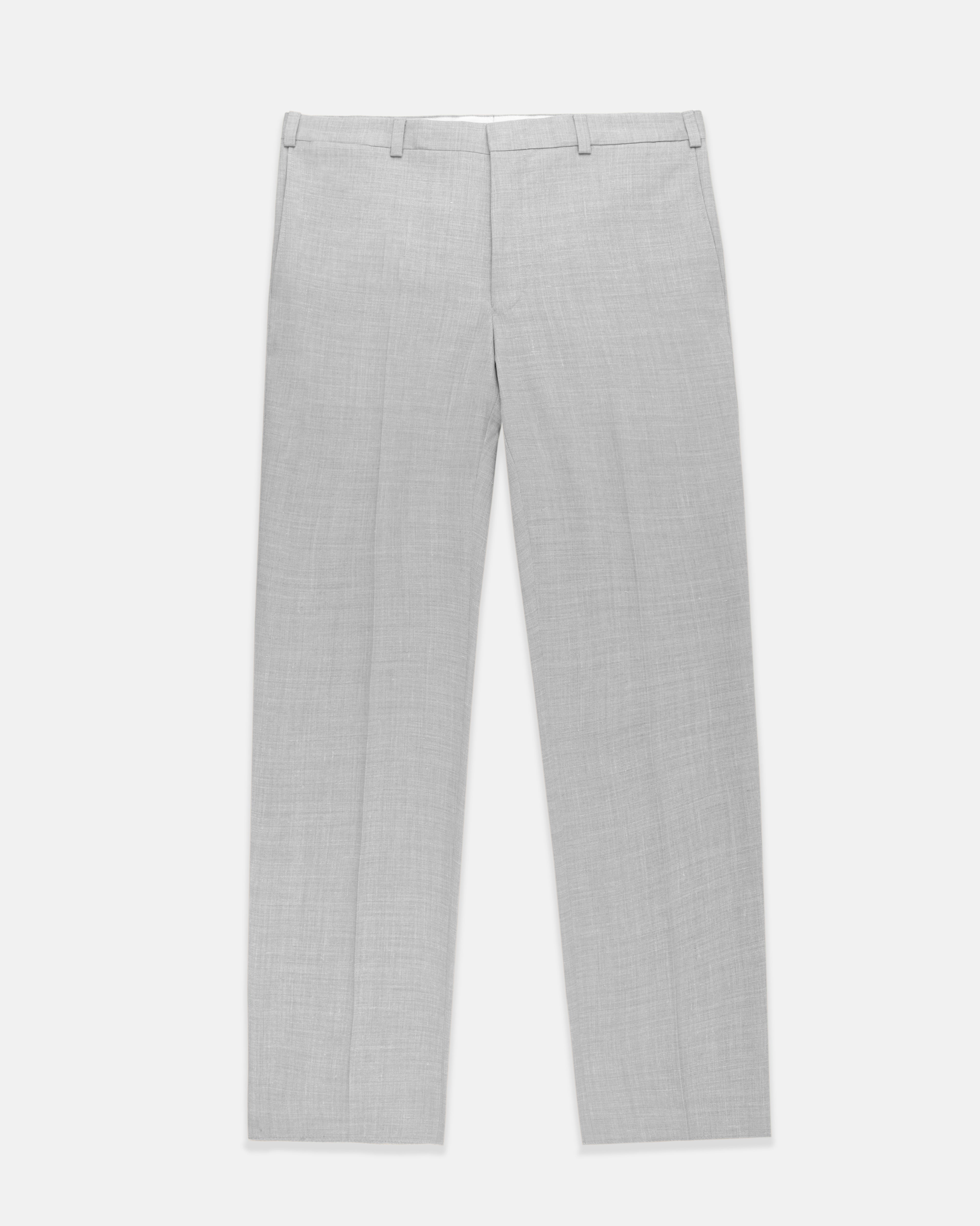 Made-in-Canada Grey Crash Linen Trousers