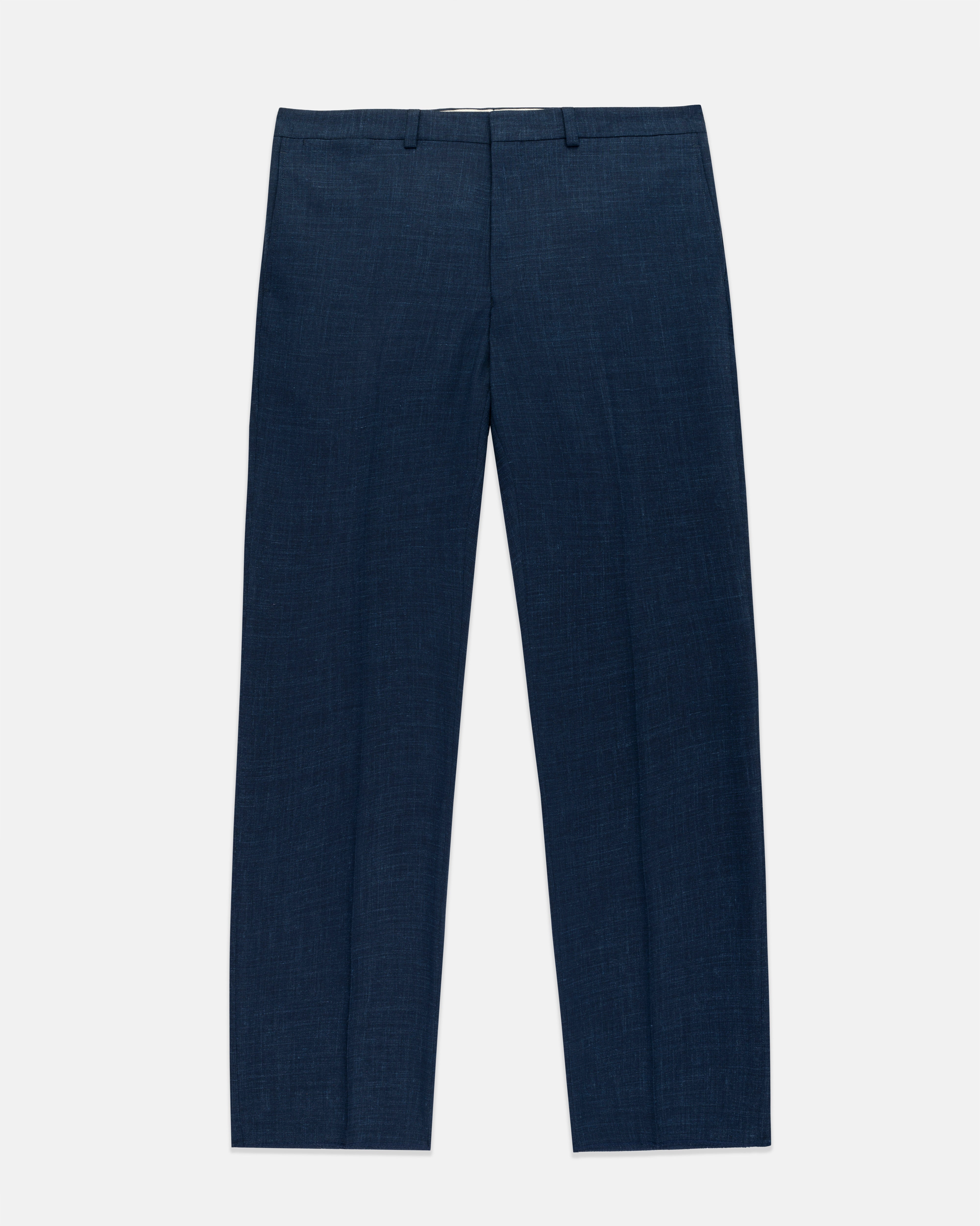 Made-in-Canada Navy Crash Linen Trousers