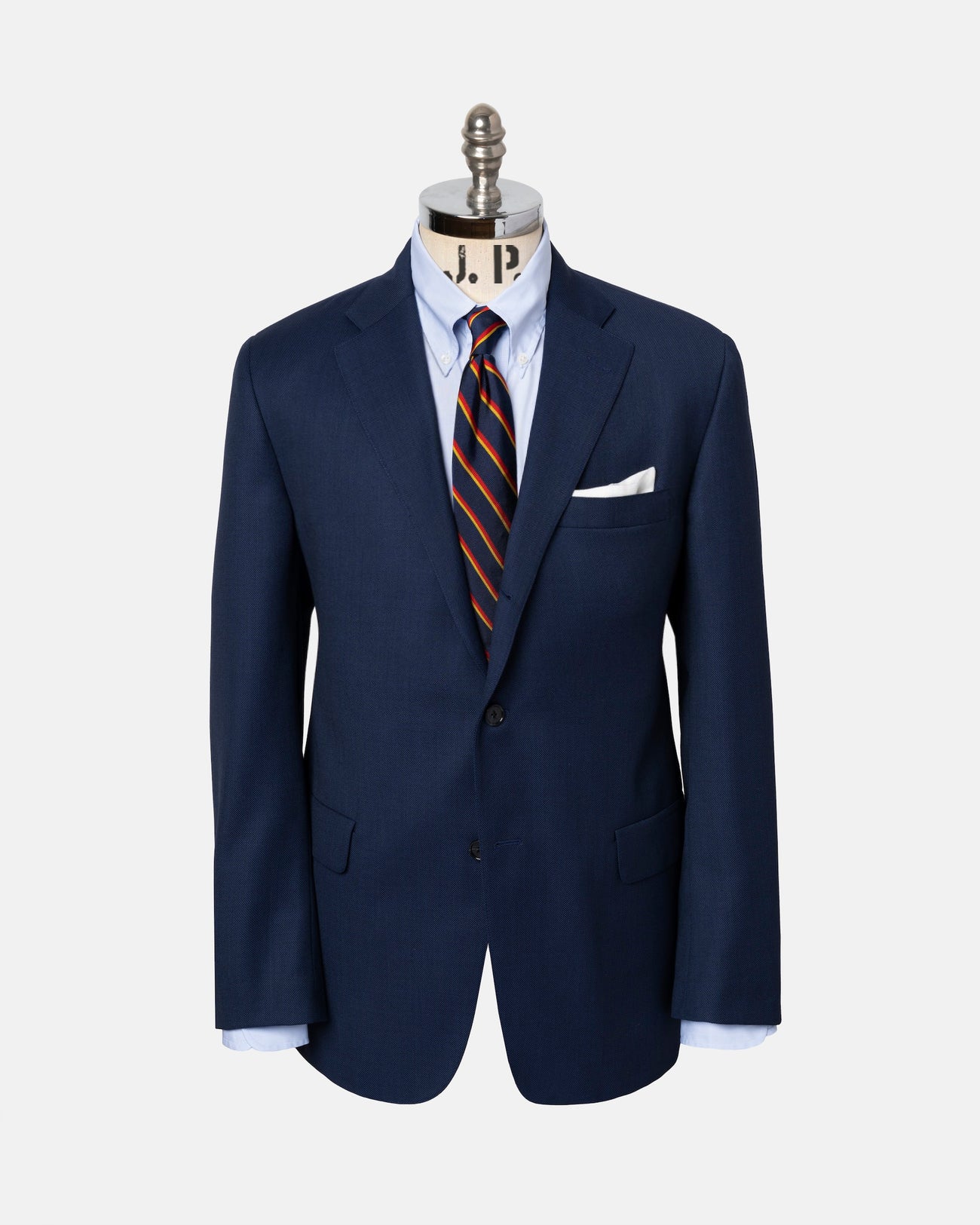 Made-in-USA Blue Birdseye Wool Suit - Custom Make