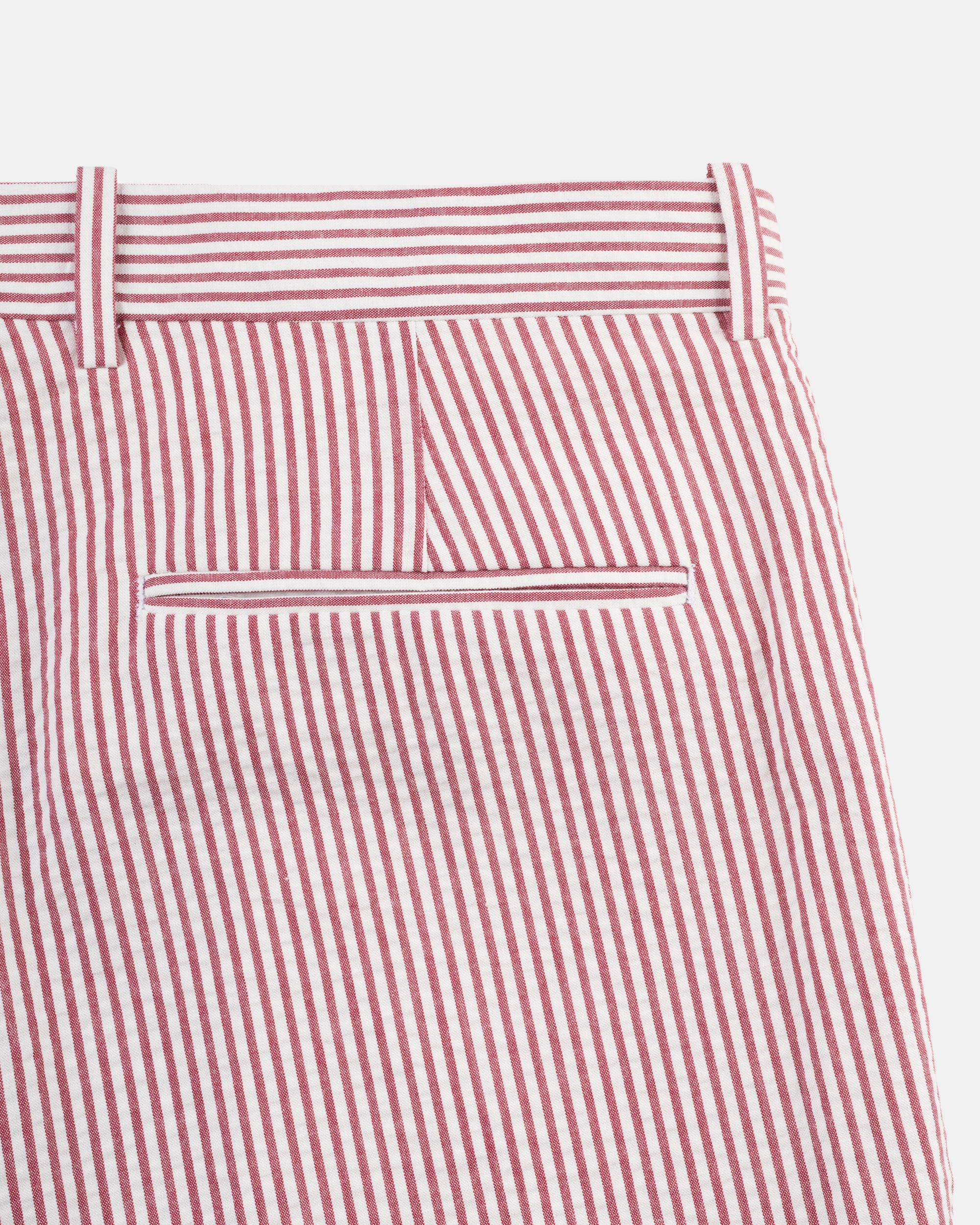 Made-in-Canada Red Stripe Seersucker Trouser