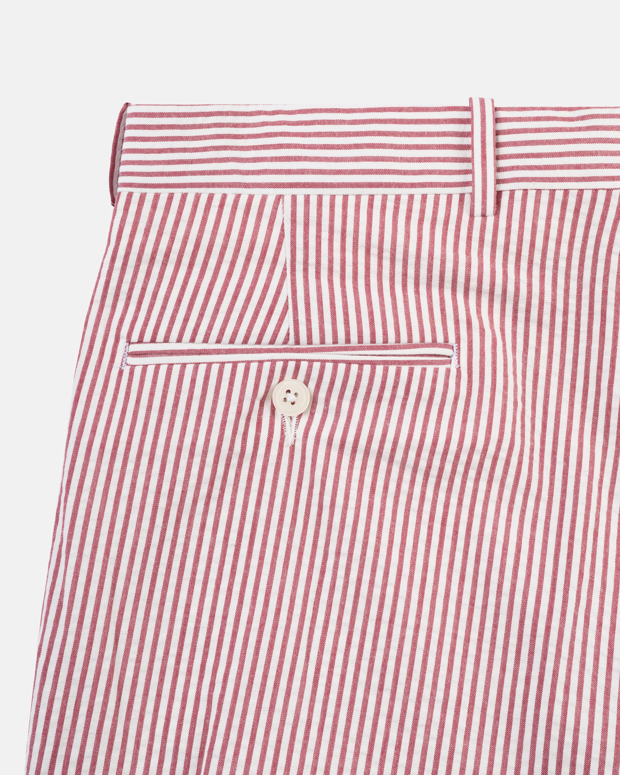 Made-in-Canada Red Stripe Seersucker Trouser