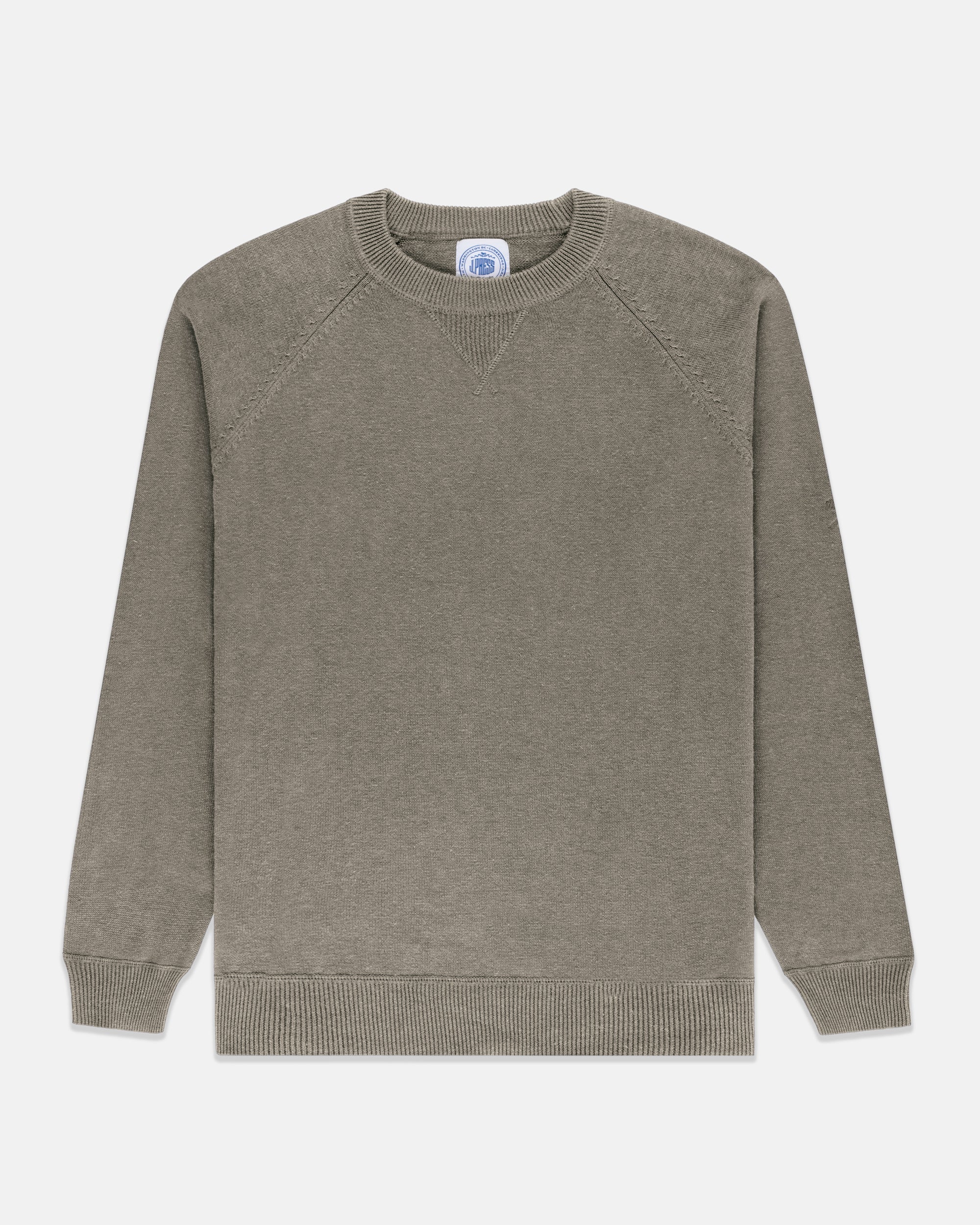 Moss Green Cotton/Linen Summer Sweatshirt