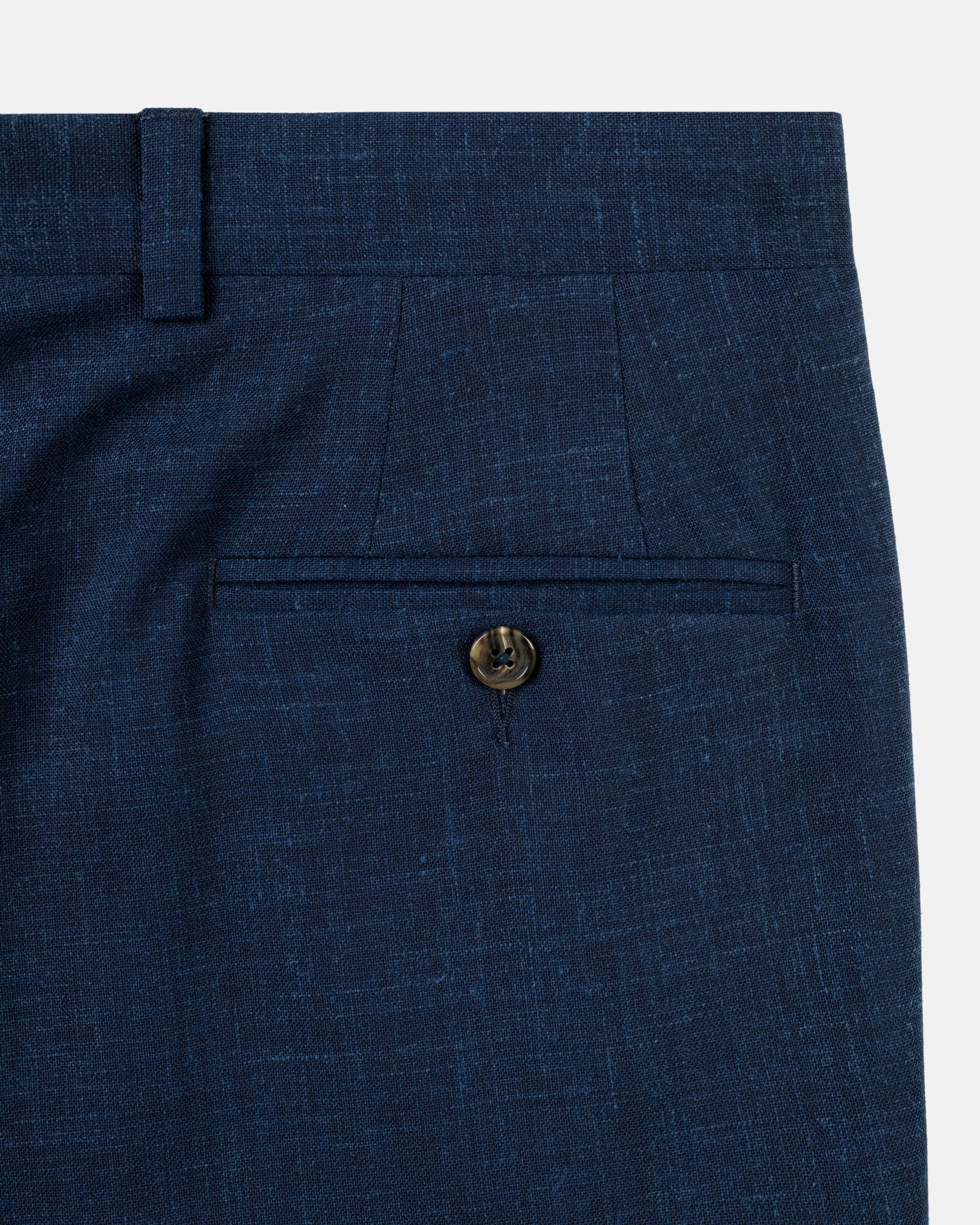 Made-in-Canada Navy Crash Linen Trousers
