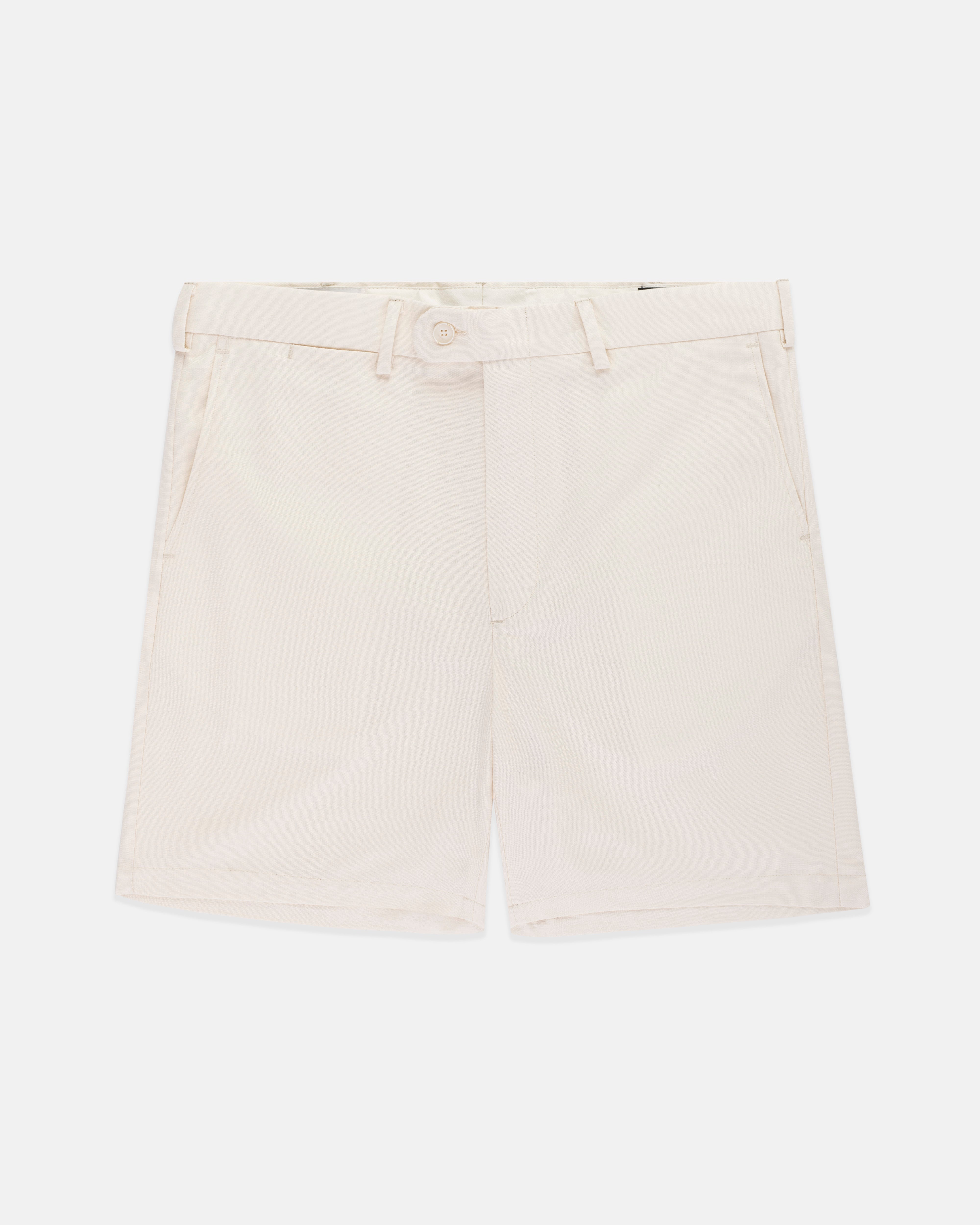Made-in-USA Stone Canvas Shorts