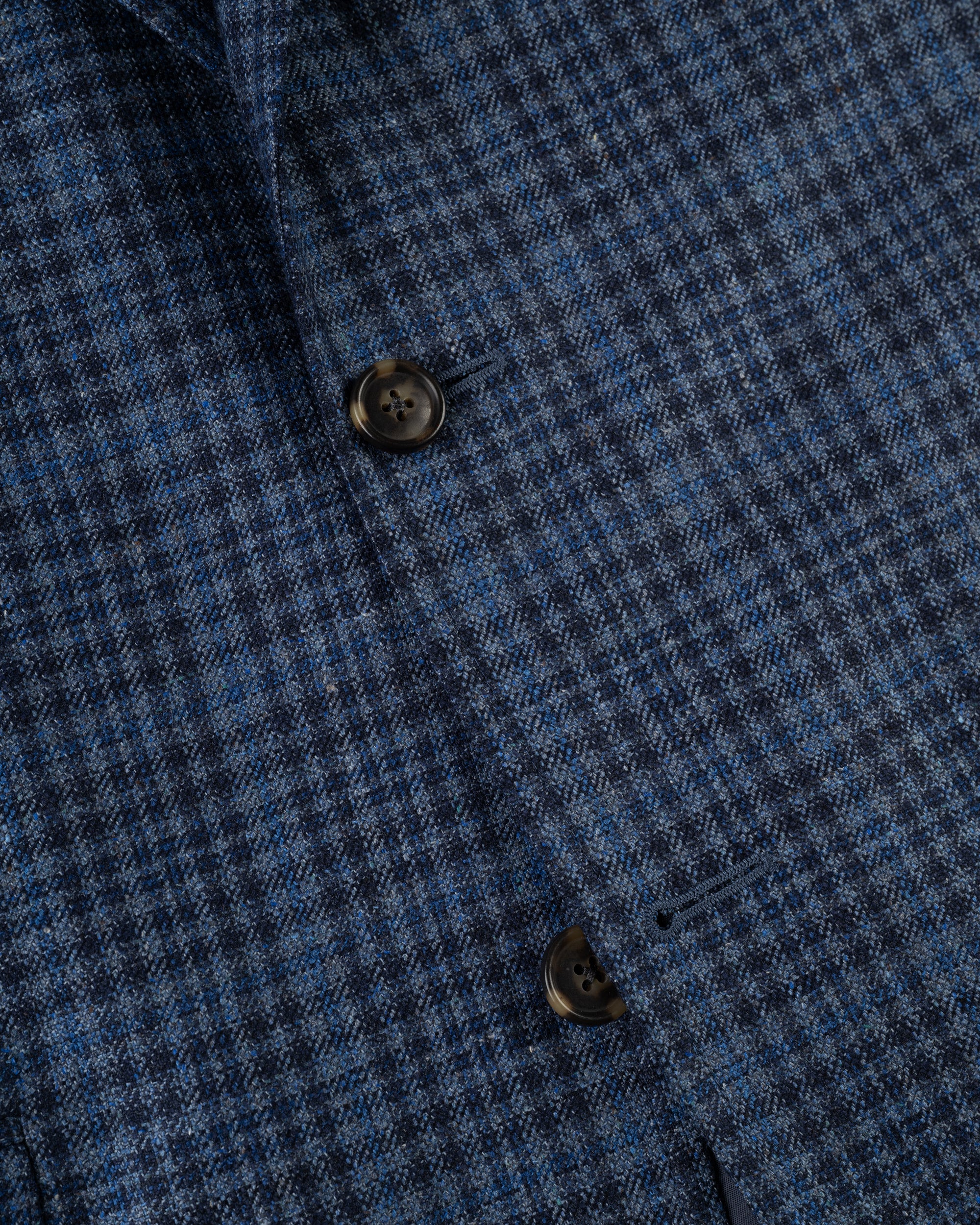 Made-in-Canada Medium Blue Check Silk/Wool Sport Coat