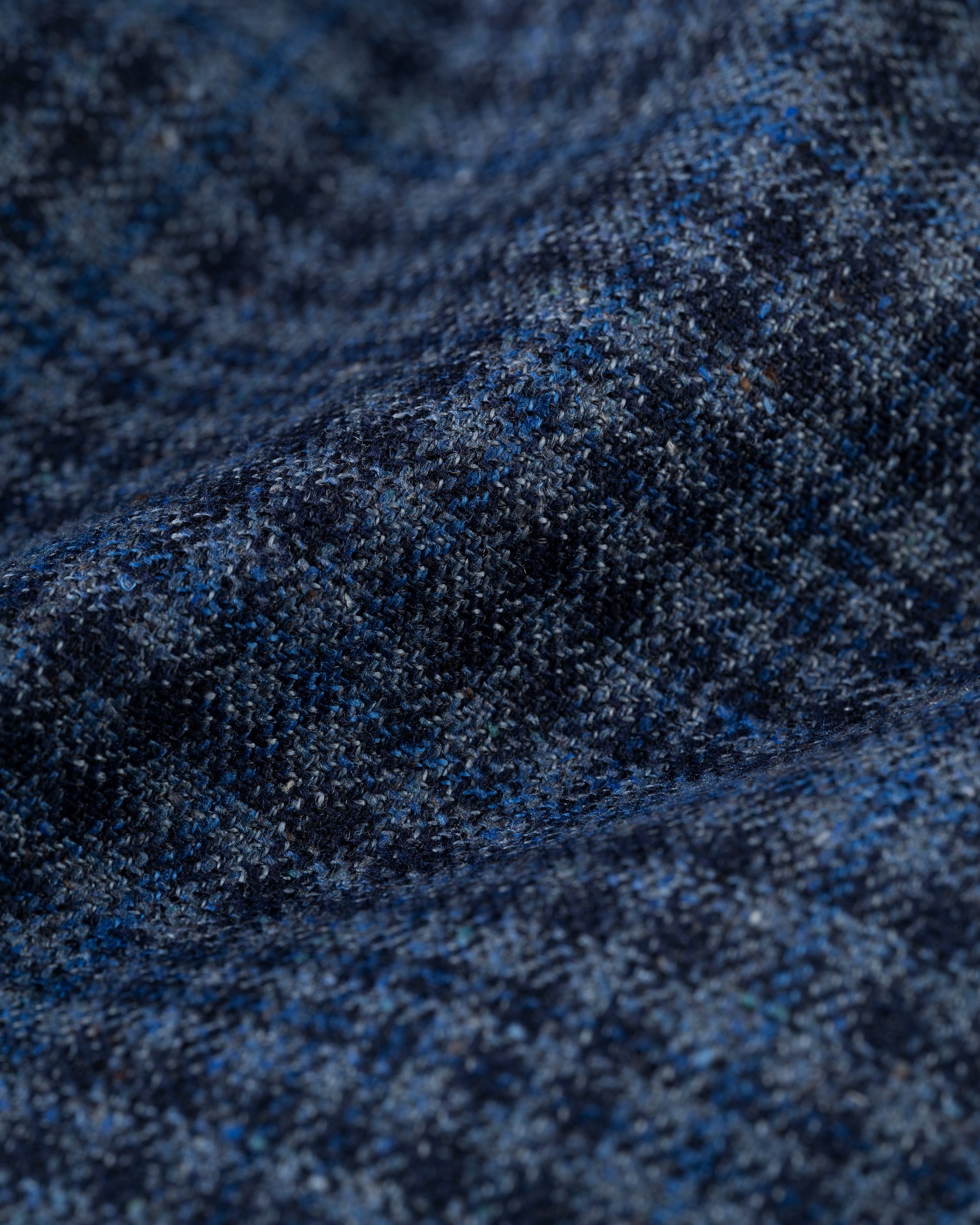 Made-in-Canada Medium Blue Check Silk/Wool Sport Coat