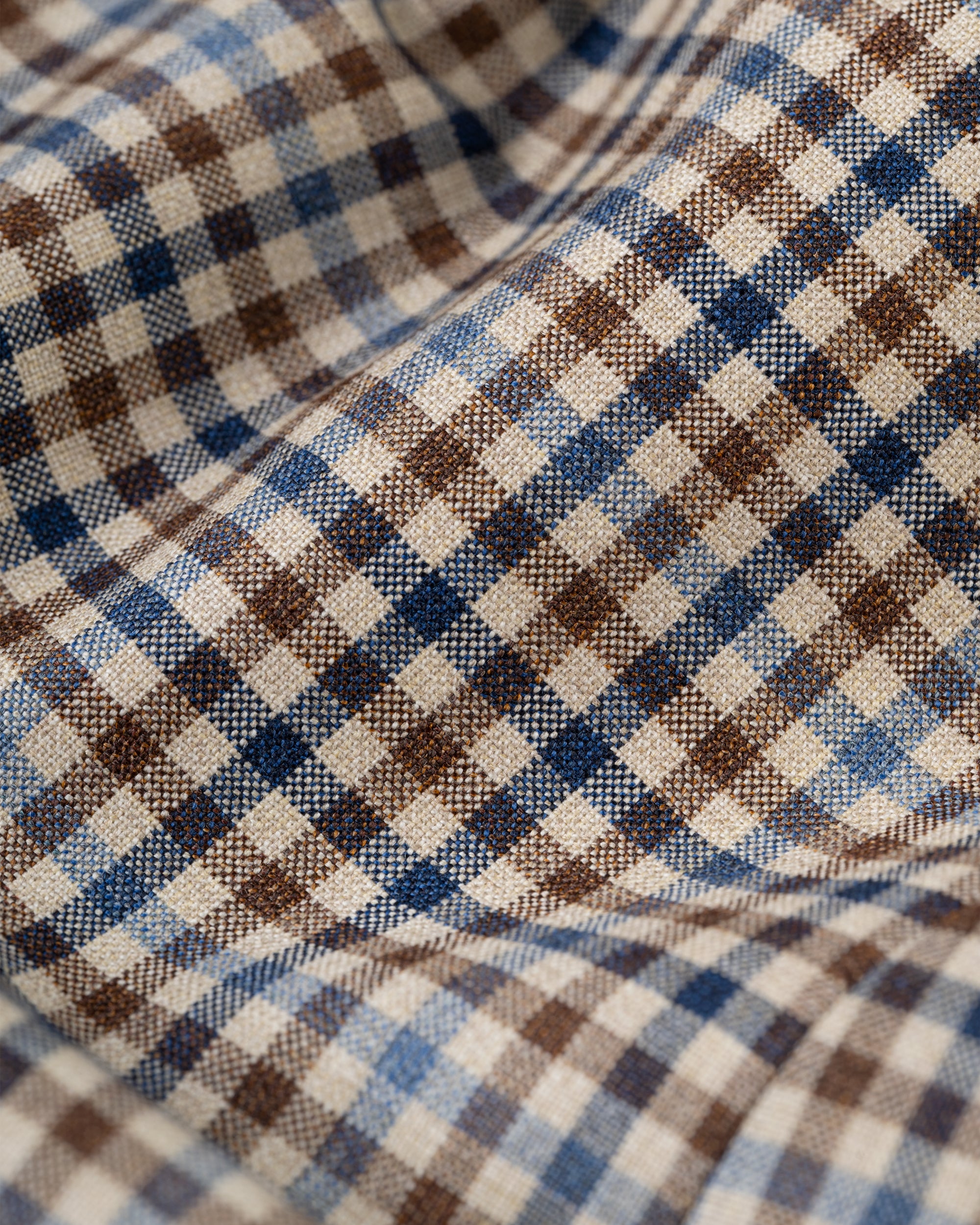 Made-in-Canada Tan & Brown Shepherd's Check Wool Sport Coat