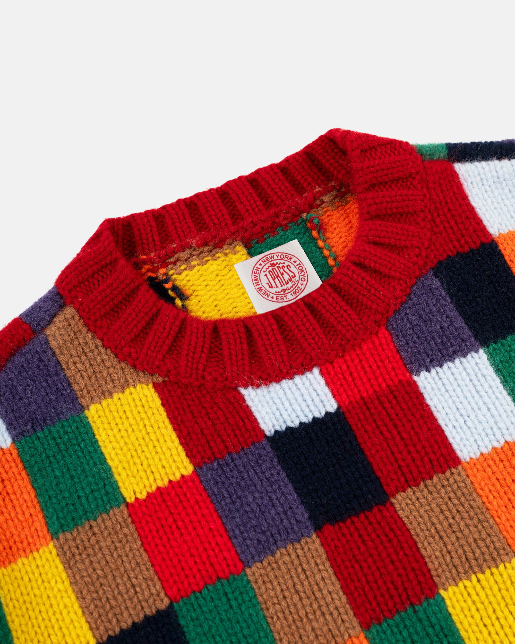 Patchwork Wool Sweater