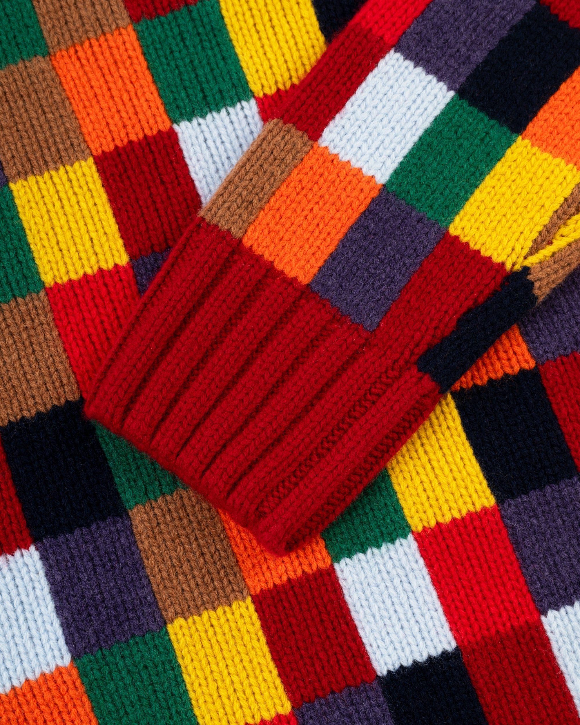 Patchwork Wool Sweater