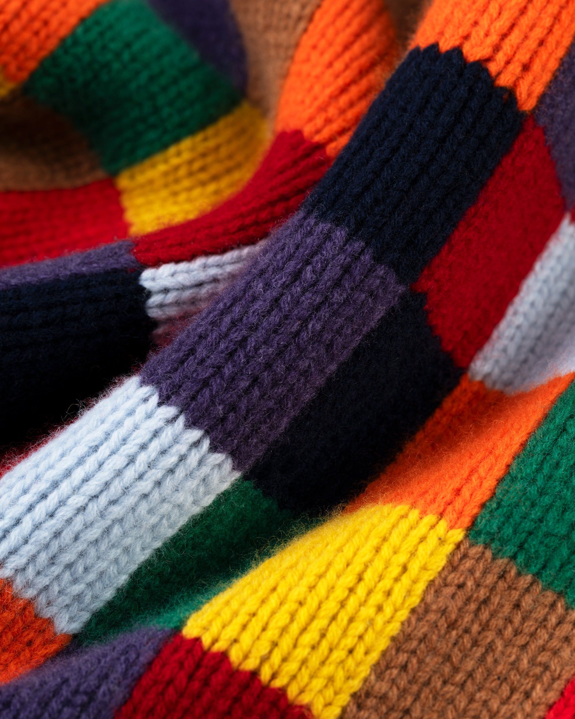 Patchwork Wool Sweater