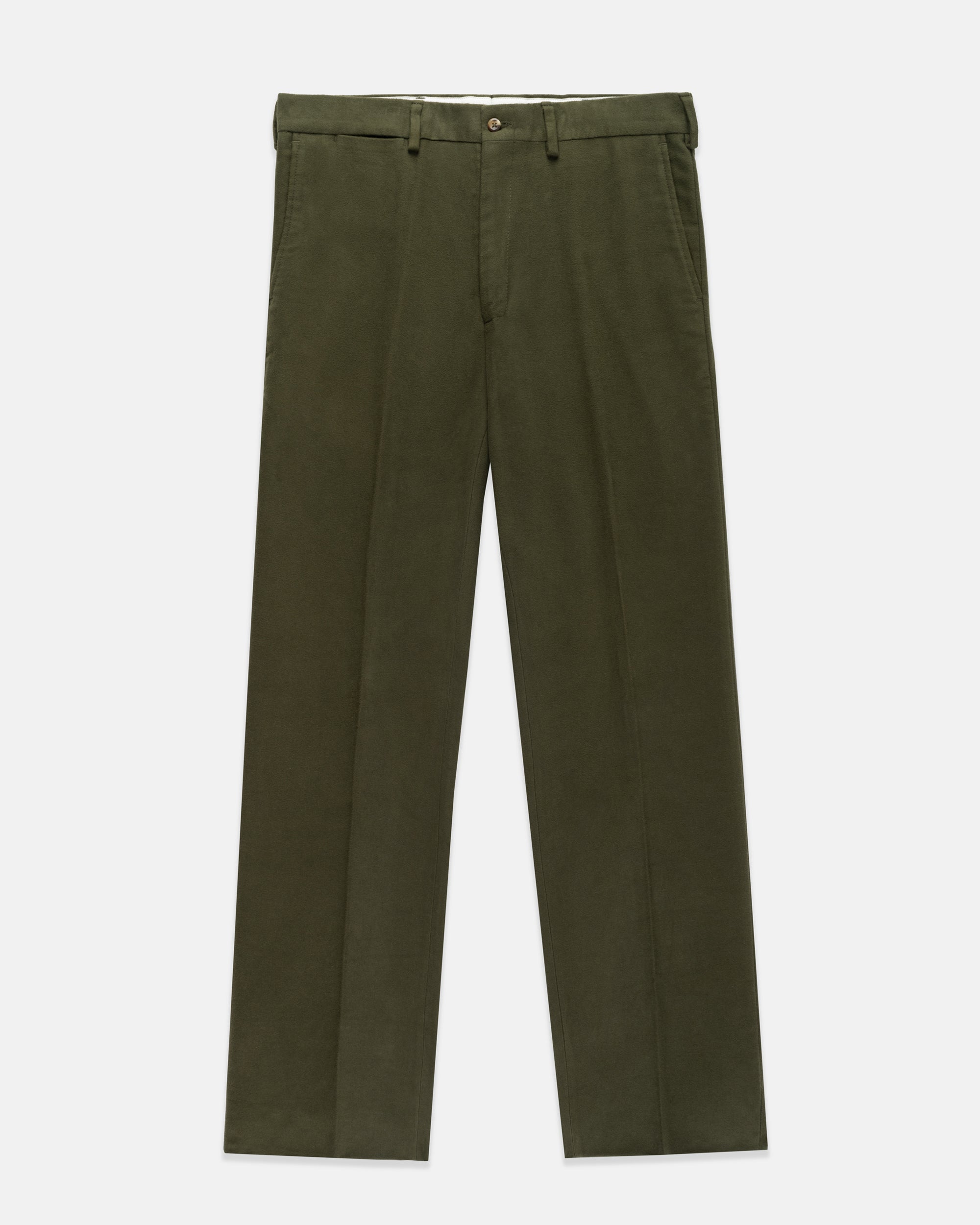 Made-in USA Dark Olive English Moleskin Pant