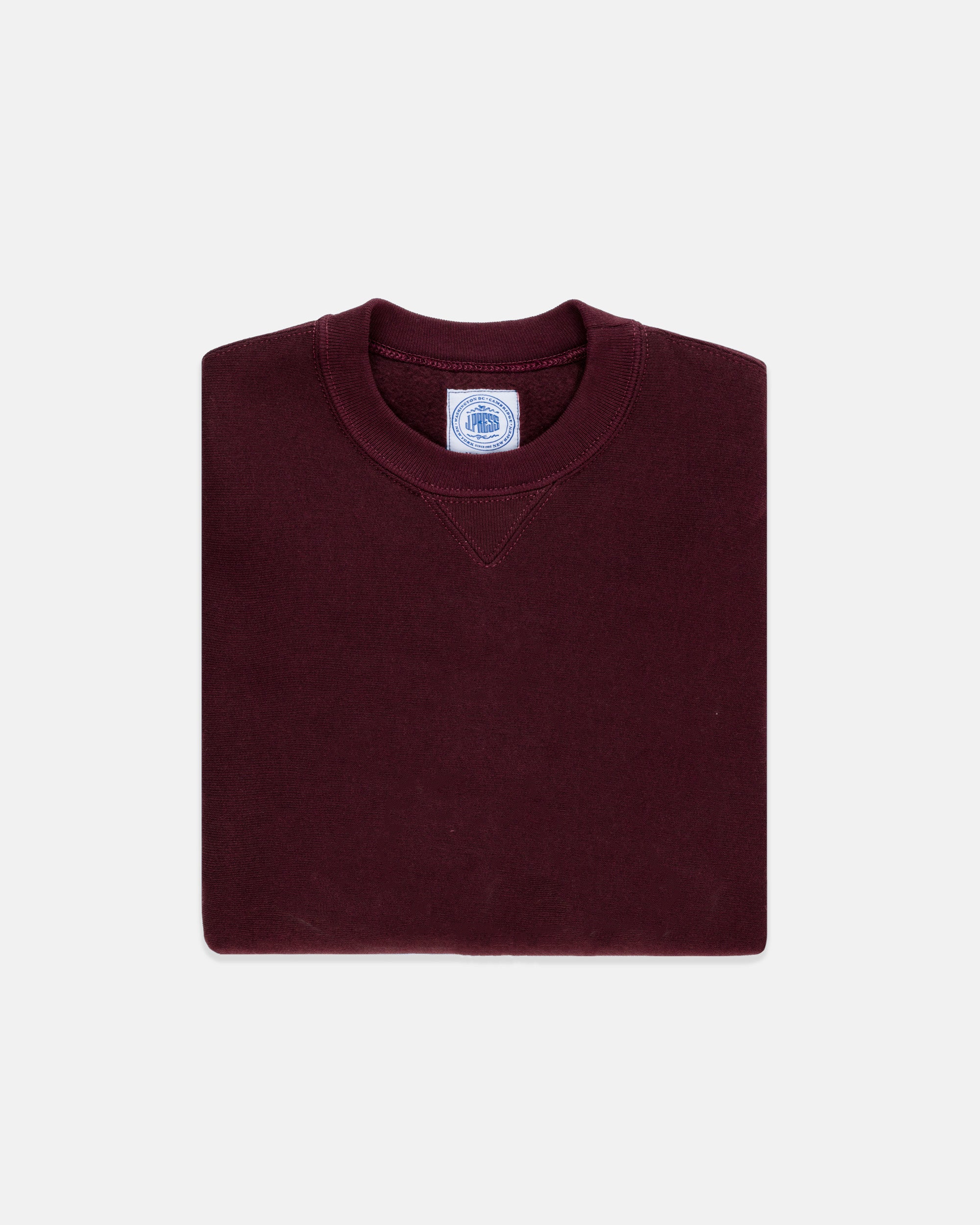 Made-in-USA Vintage J. Press Sweatshirt - Burgundy