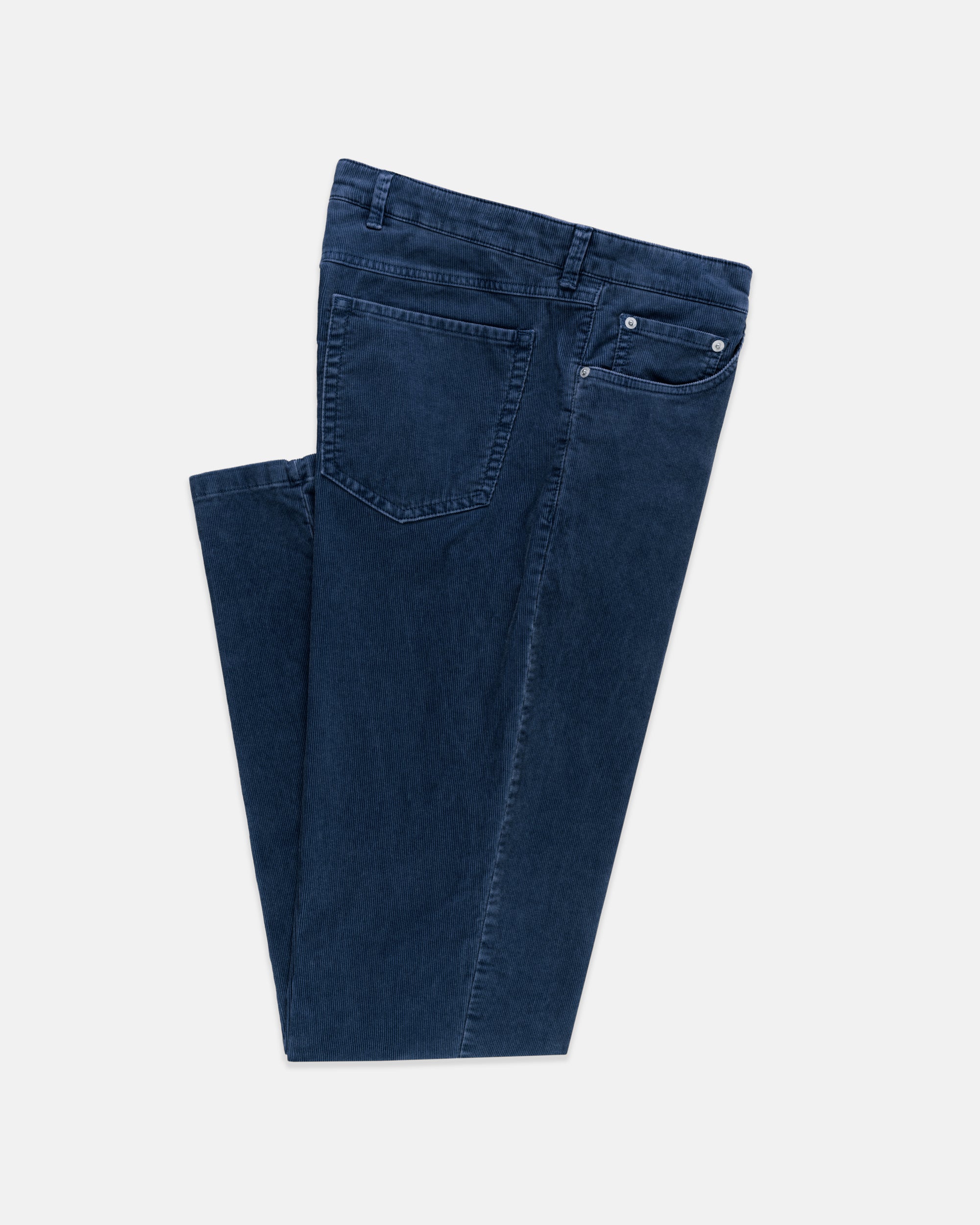 Blue 5-Pocket Corduroy Pant