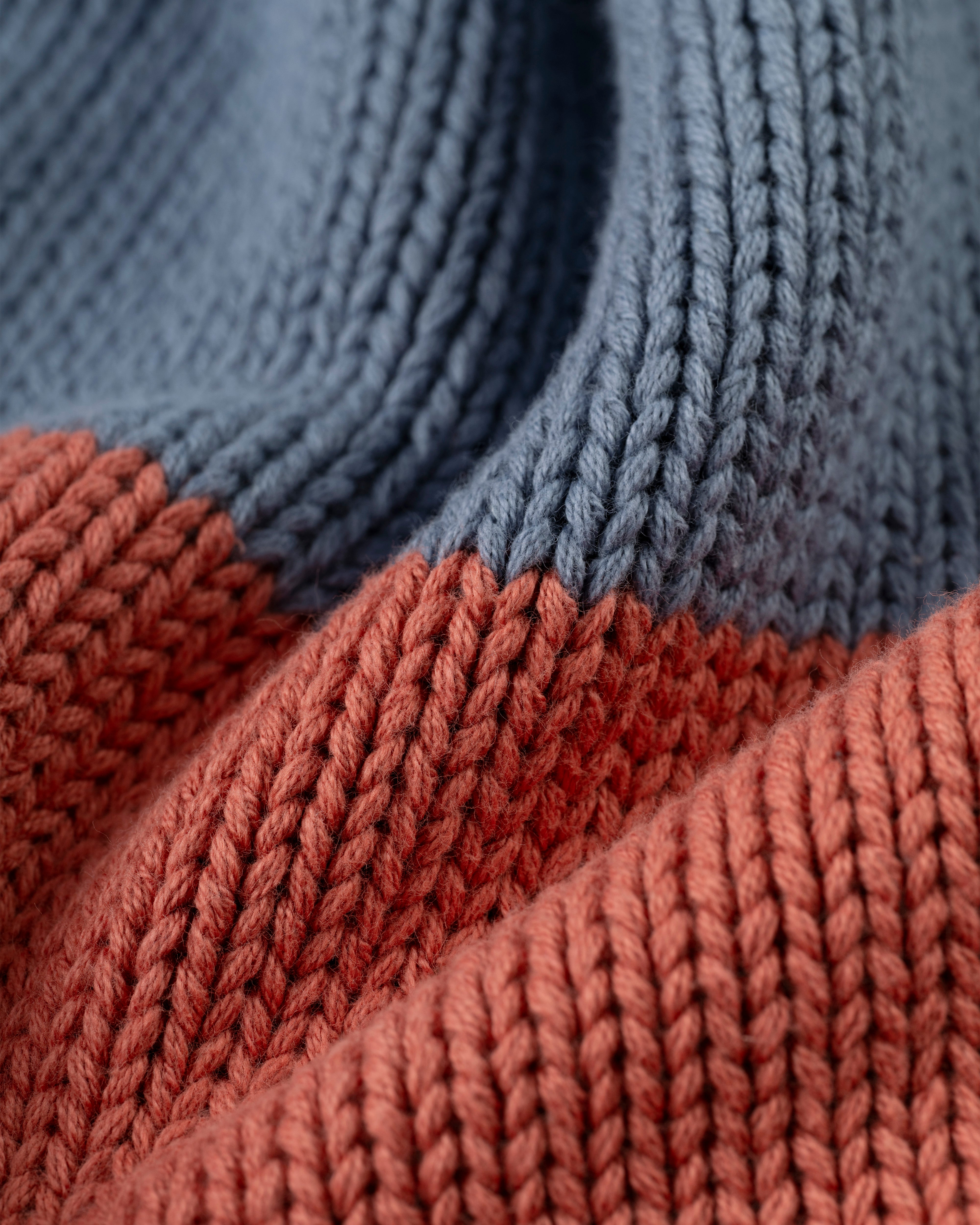 Made-in-USA Blue & Breton Chunky Cotton Stripe Sweater