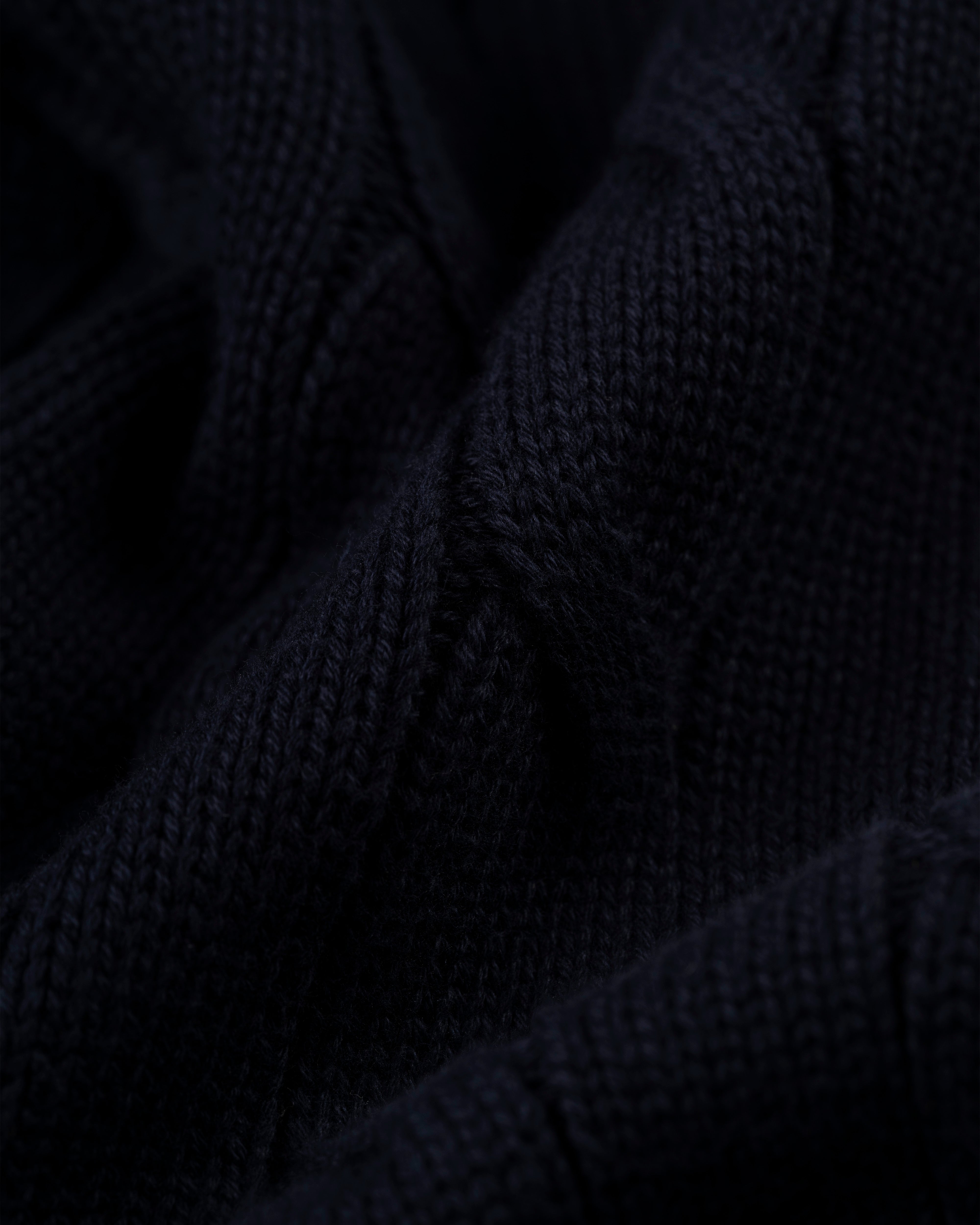Navy & Ecru Cotton Cricket Sweater