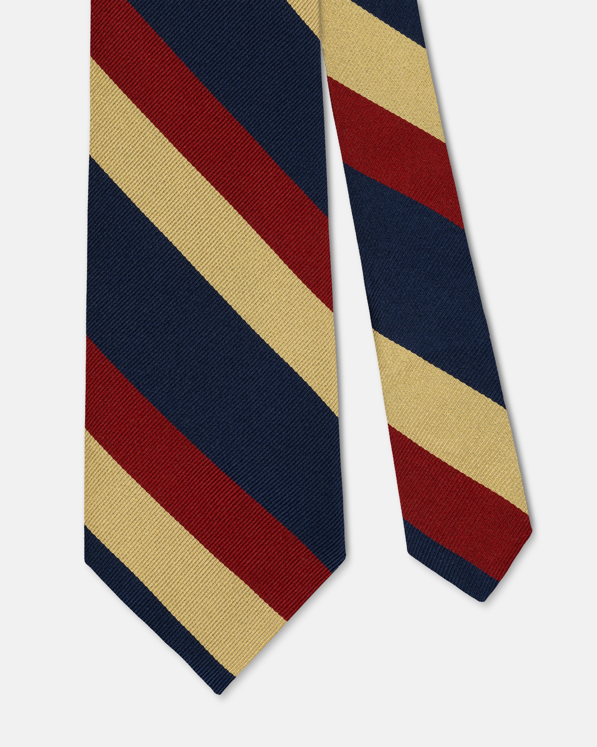 Made-in-UK Oxford "The Authentics" Cricket Club Silk Repp Tie