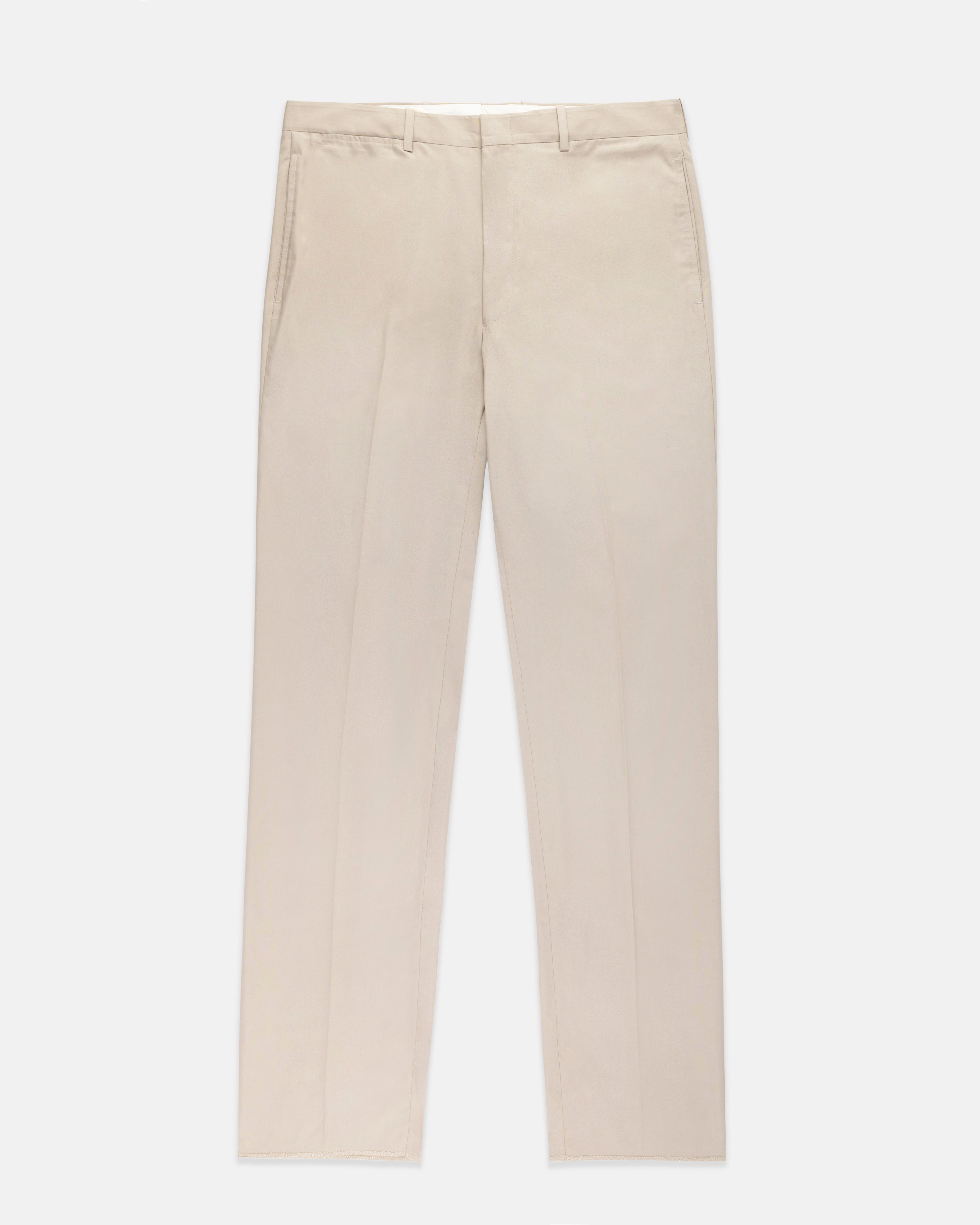 Made-in-Canada Solid Tan Cotton Poplin Suit