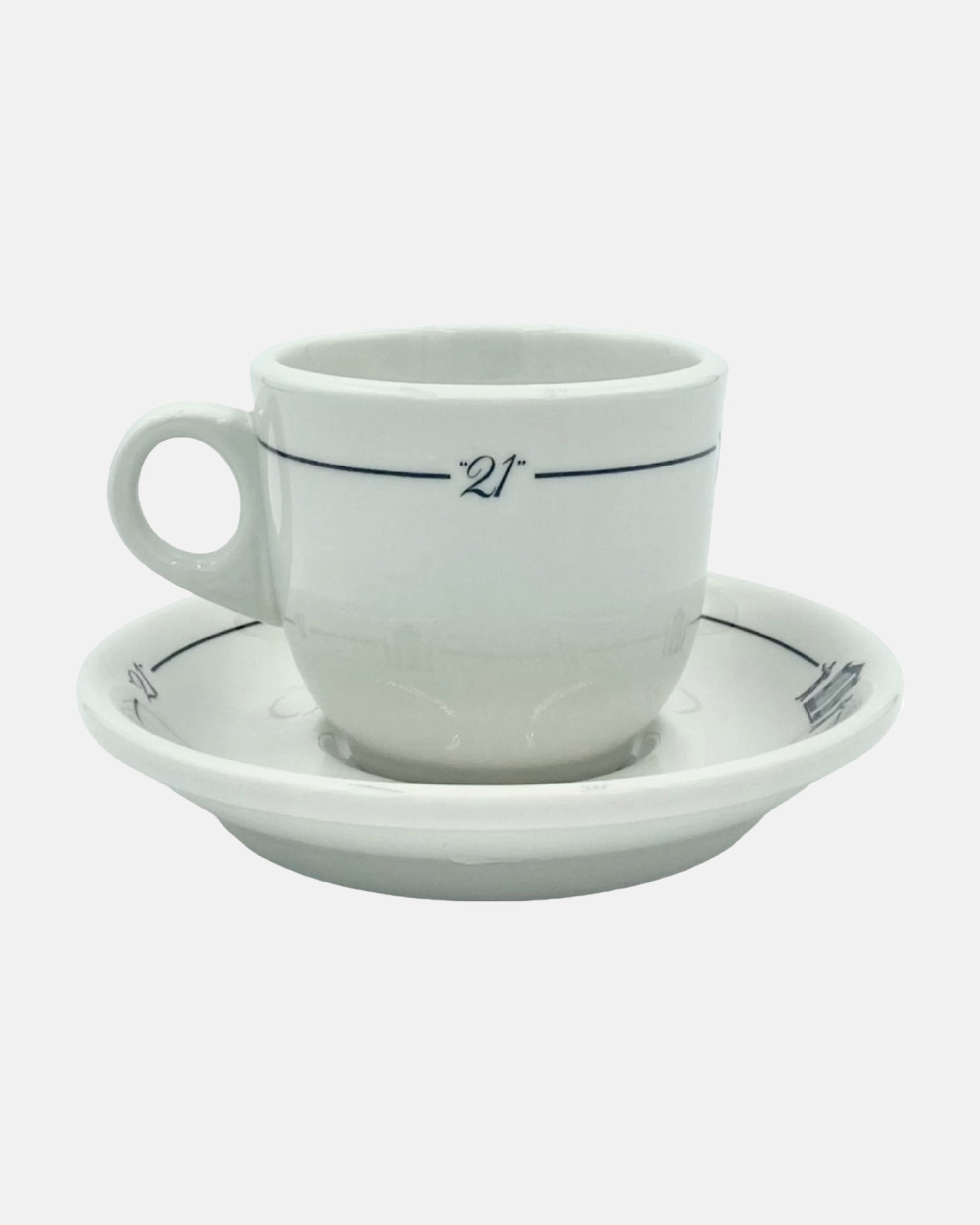 Vintage The 21 Club NYC Restaurant Cup & Saucer