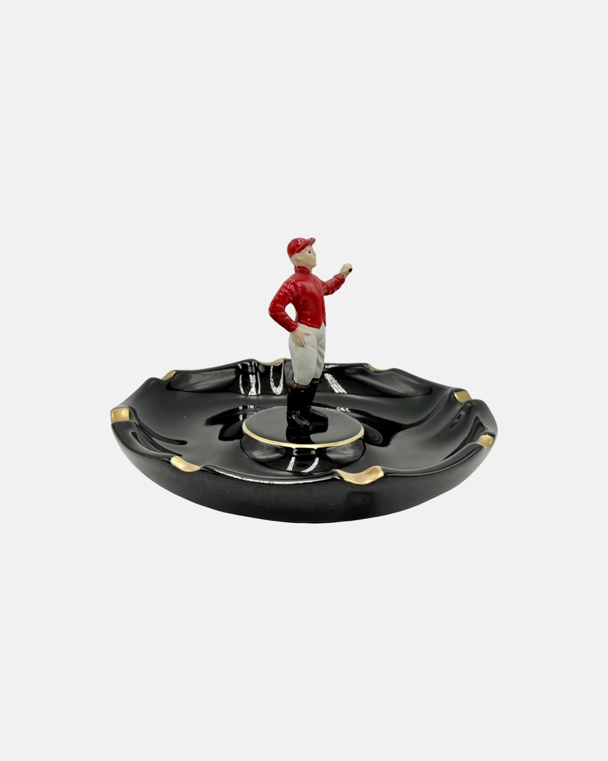 Vintage The 21 Club NYC Restaurant Standing Equestrian Jockey Ashtray