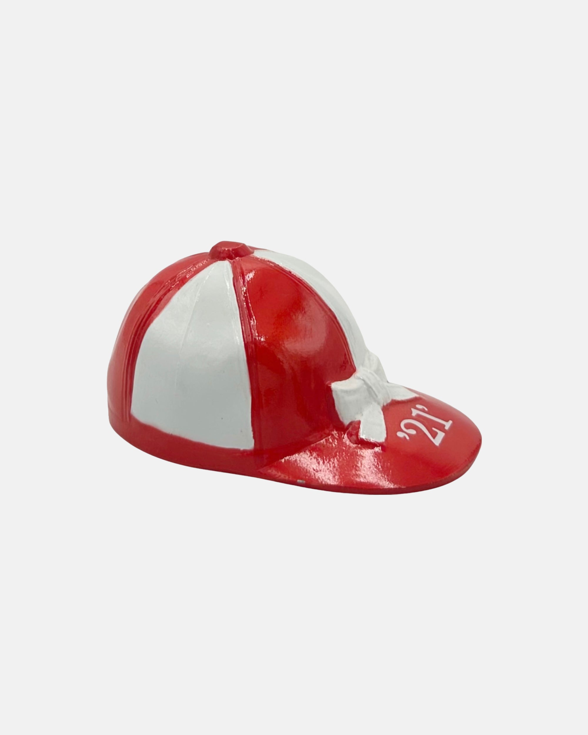 Vintage The 21 Club NYC Equestrian Jockey Cap Bottle Opener Red & White