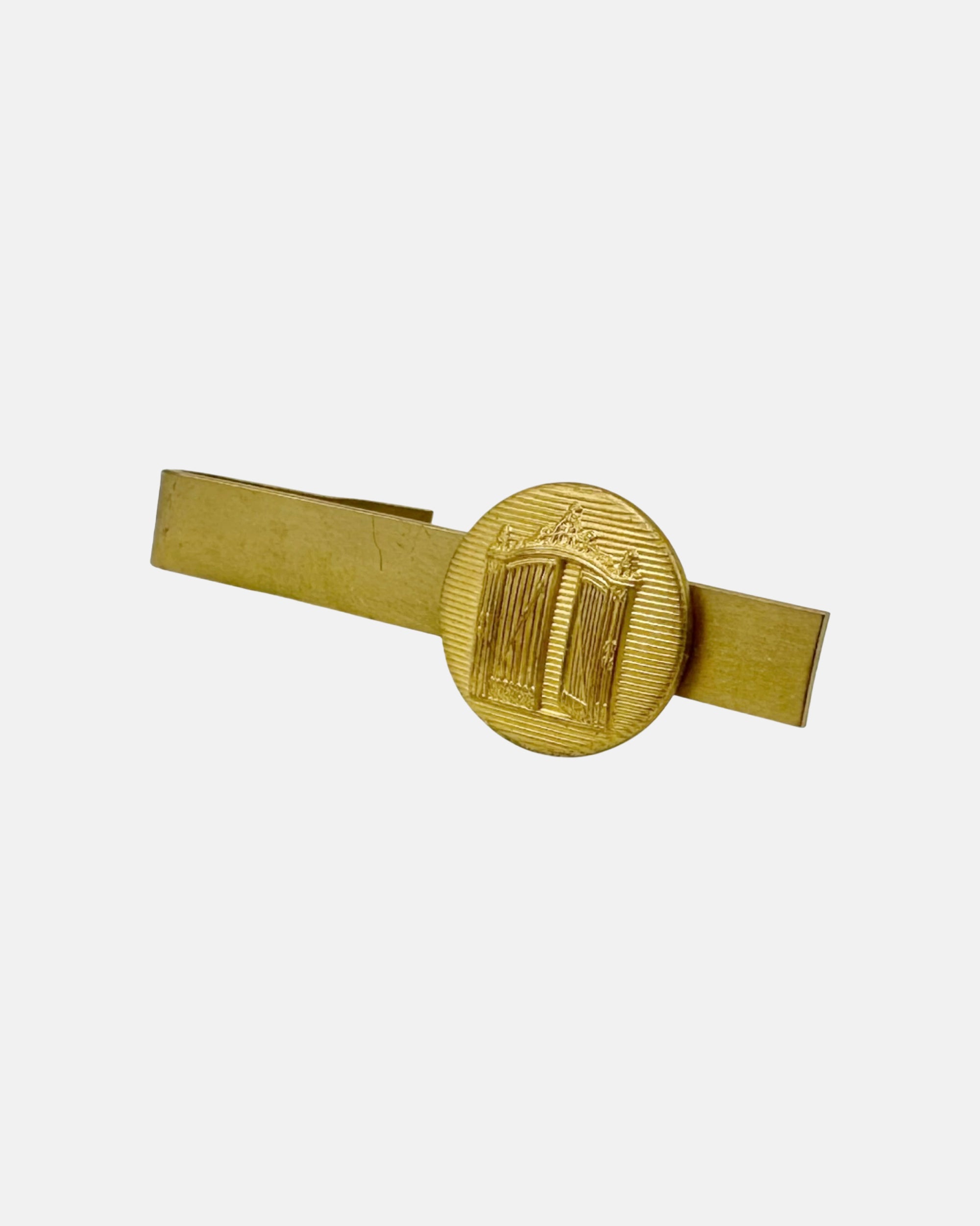 Vintage The 21 Club NYC Restaurant Iron Gate Brass Tie Clip