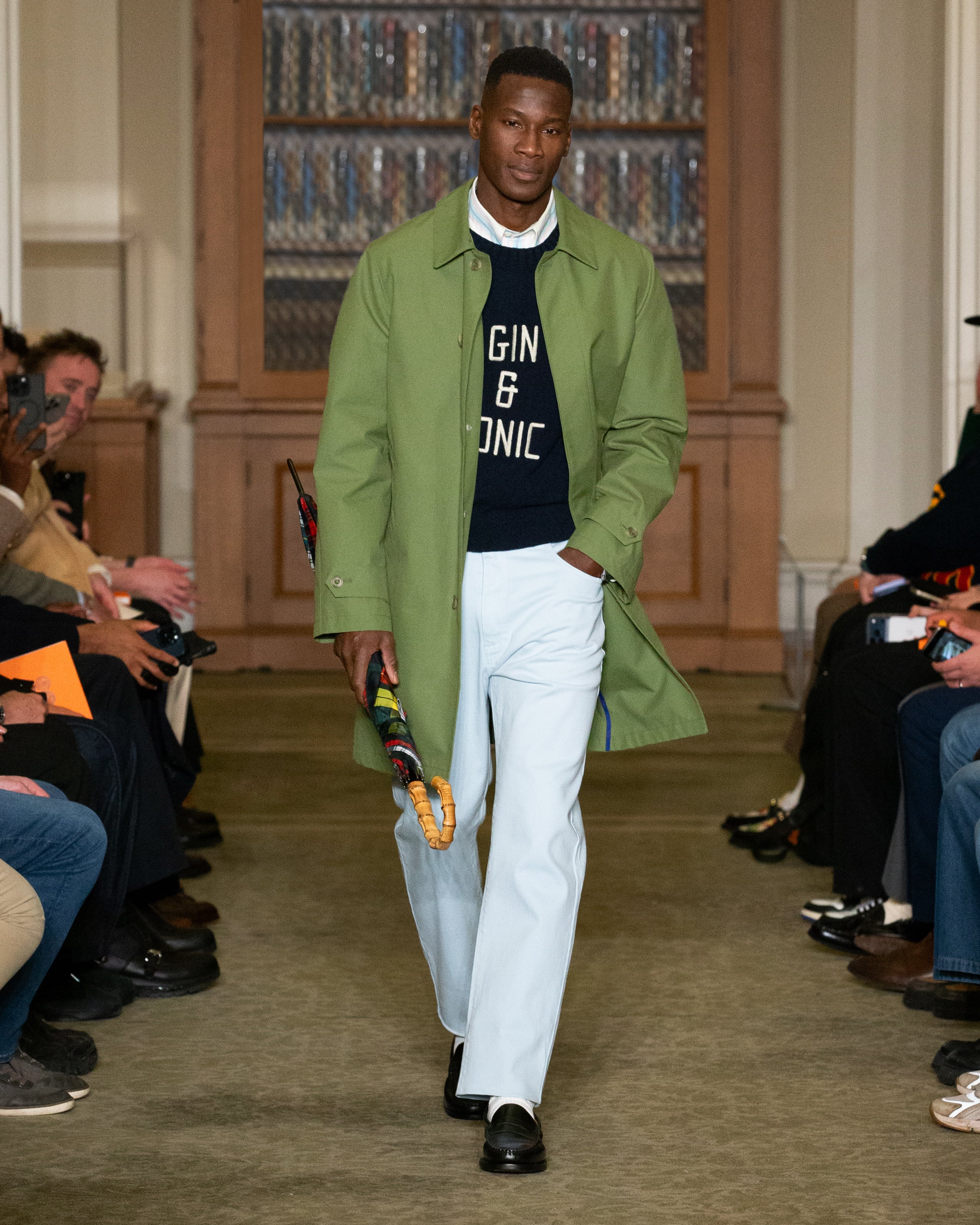 Made-in-England Light Green Waterproof Raincoat