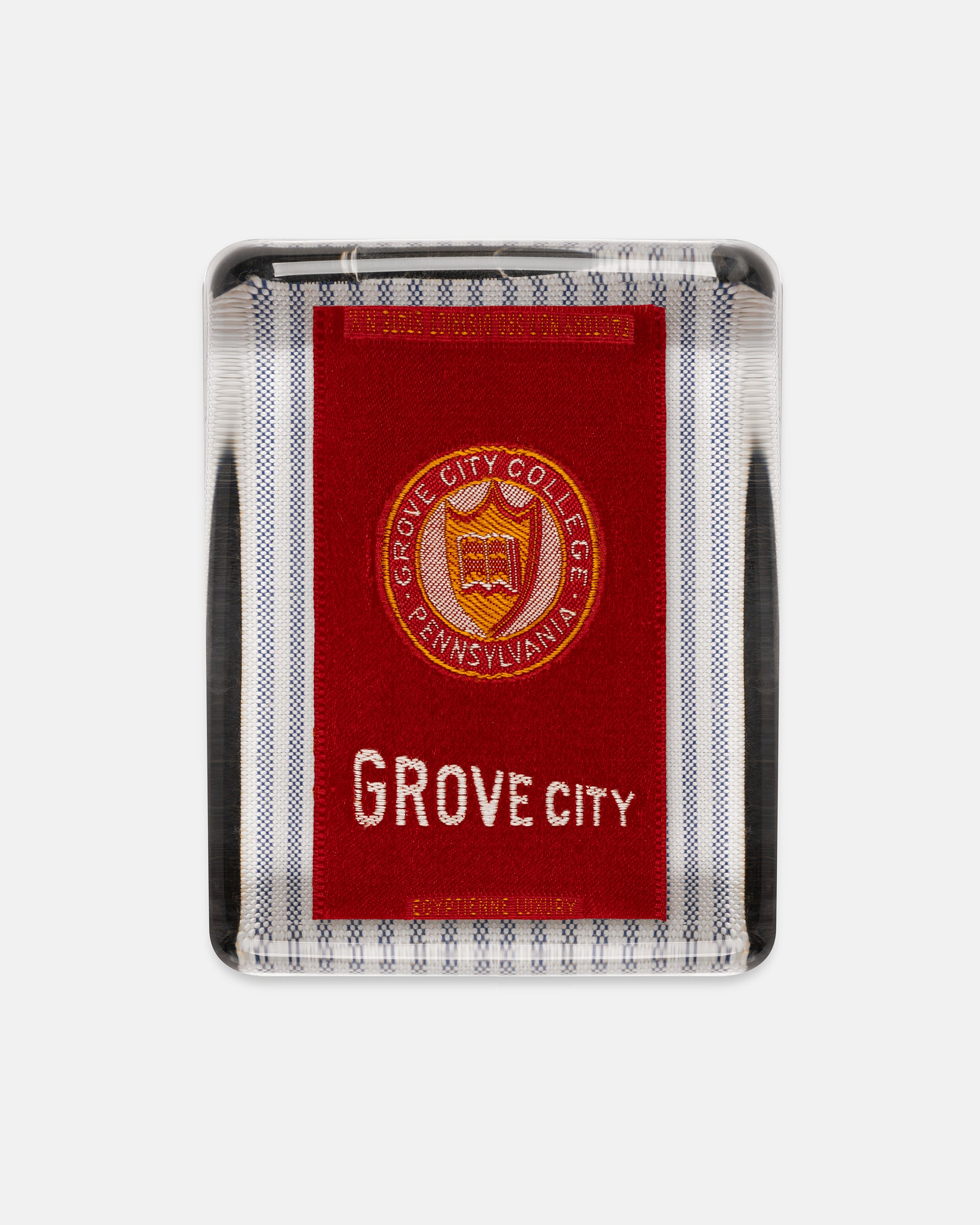 Grove City College Silk Paperweight