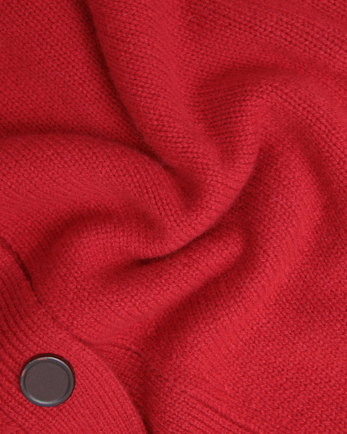 Red Lambswool Cardigan Sweater