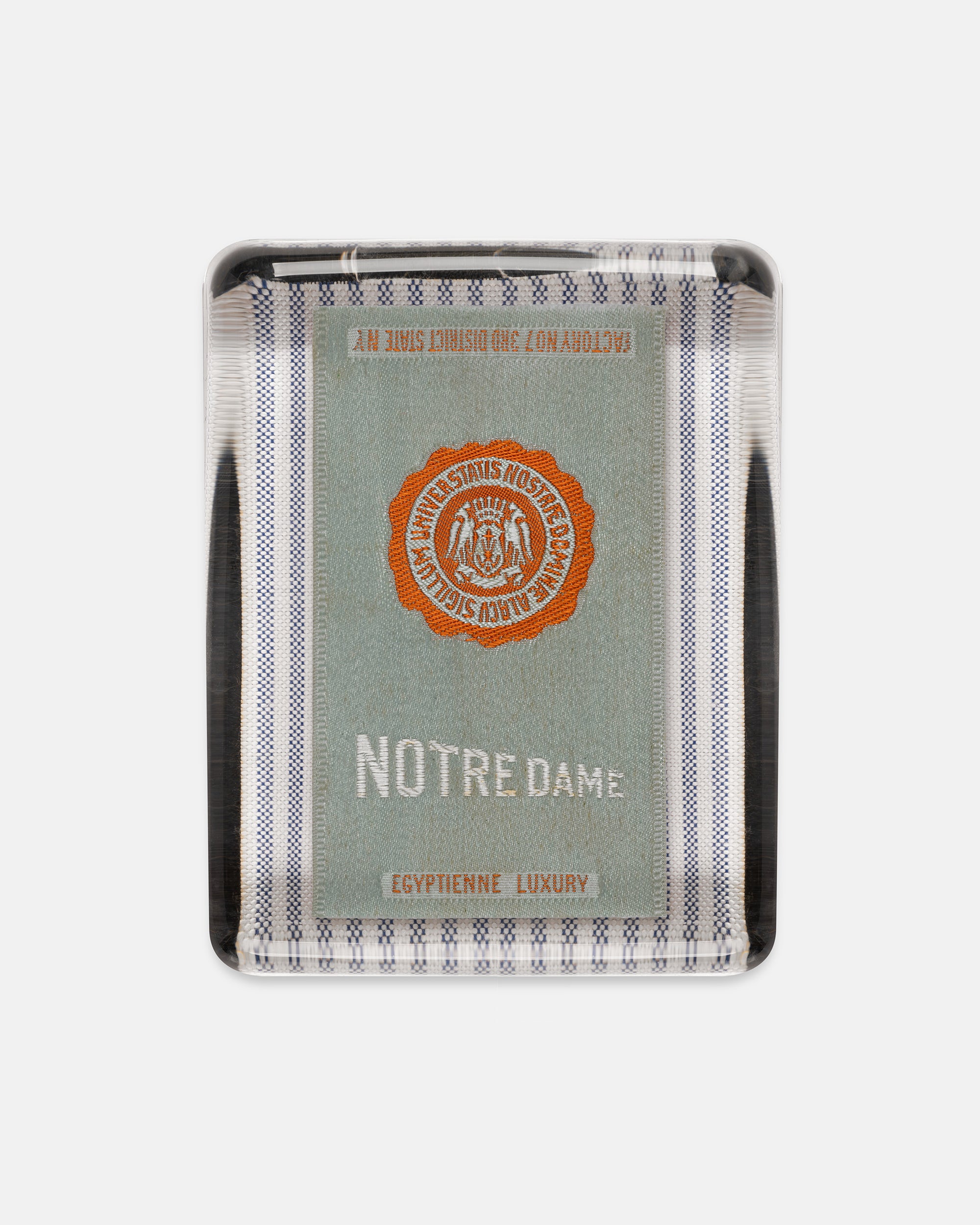 University Of Notre Dame Silk Paperweight